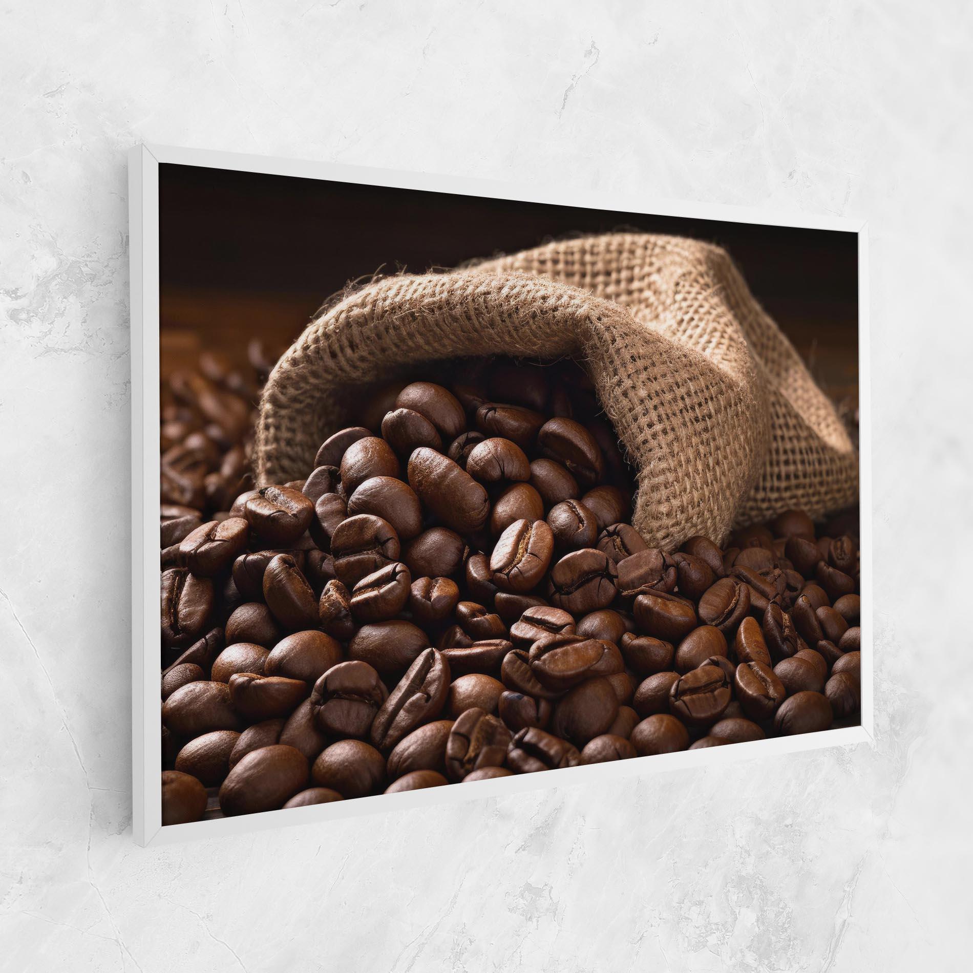 Leinwandbild Bag Of Coffee Beans mockup 1