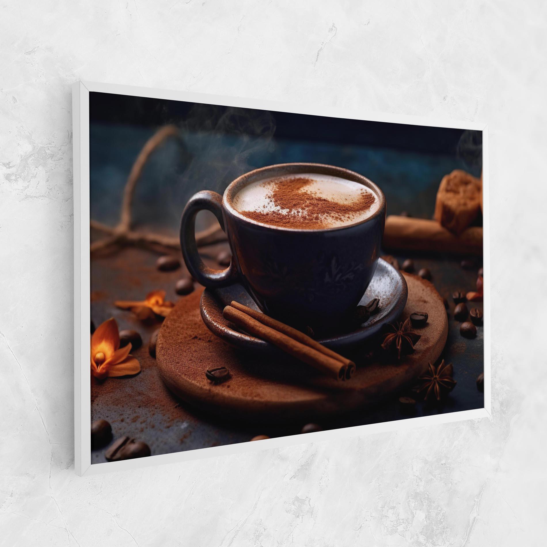 Leinwandbild Cinnamon Coffee Cup mockup 1