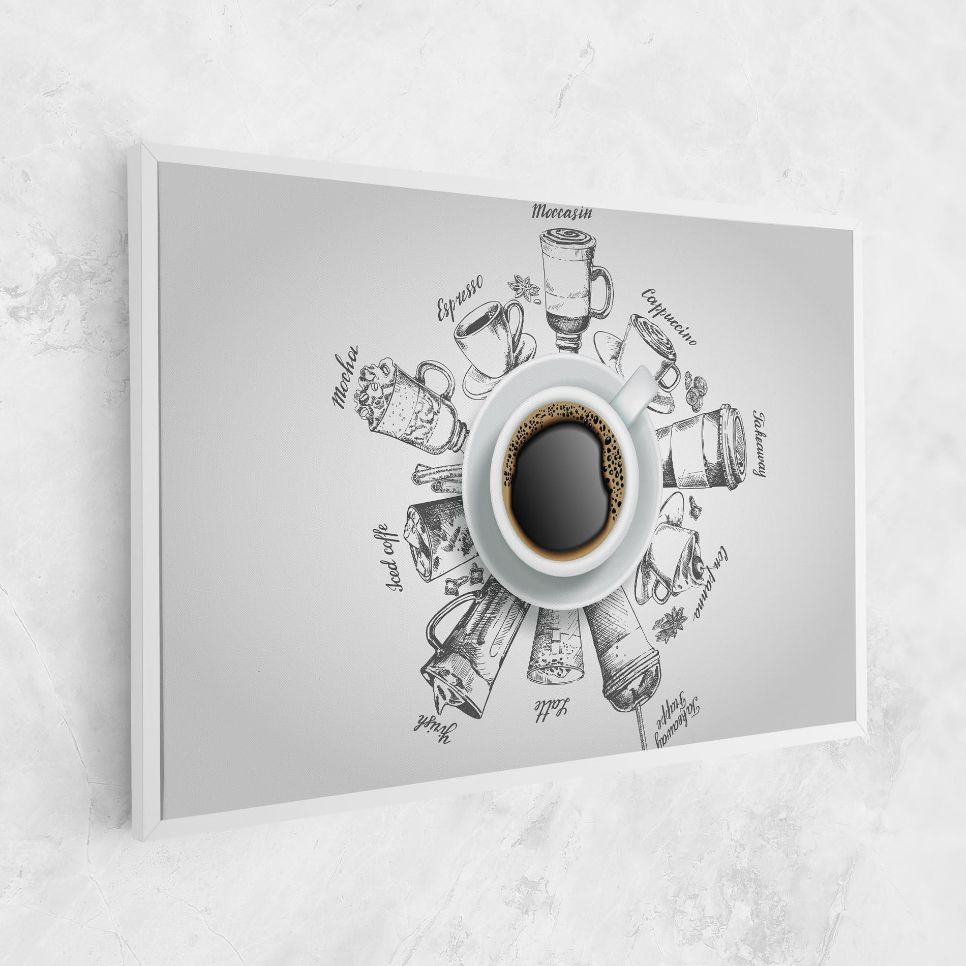 Leinwandbild Coffee List mockup 1