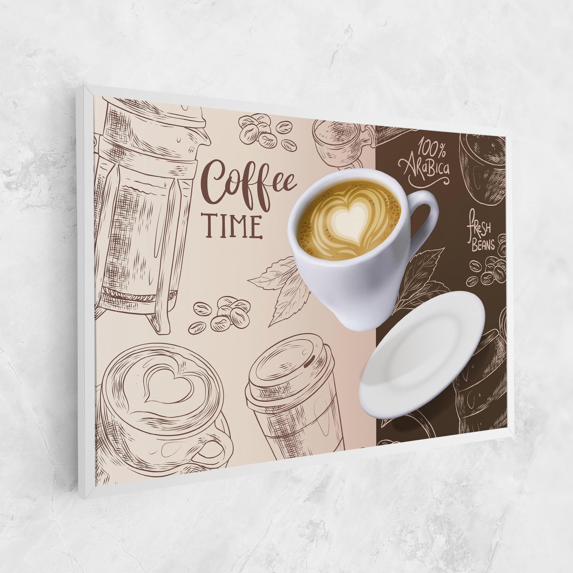 Leinwandbild Coffee Time mockup 1