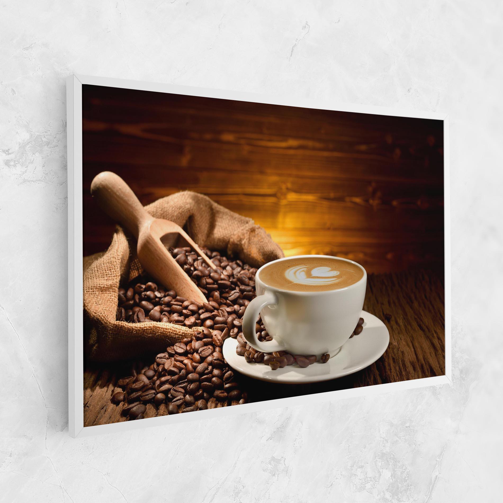 Leinwandbild Latte Coffee mockup 1