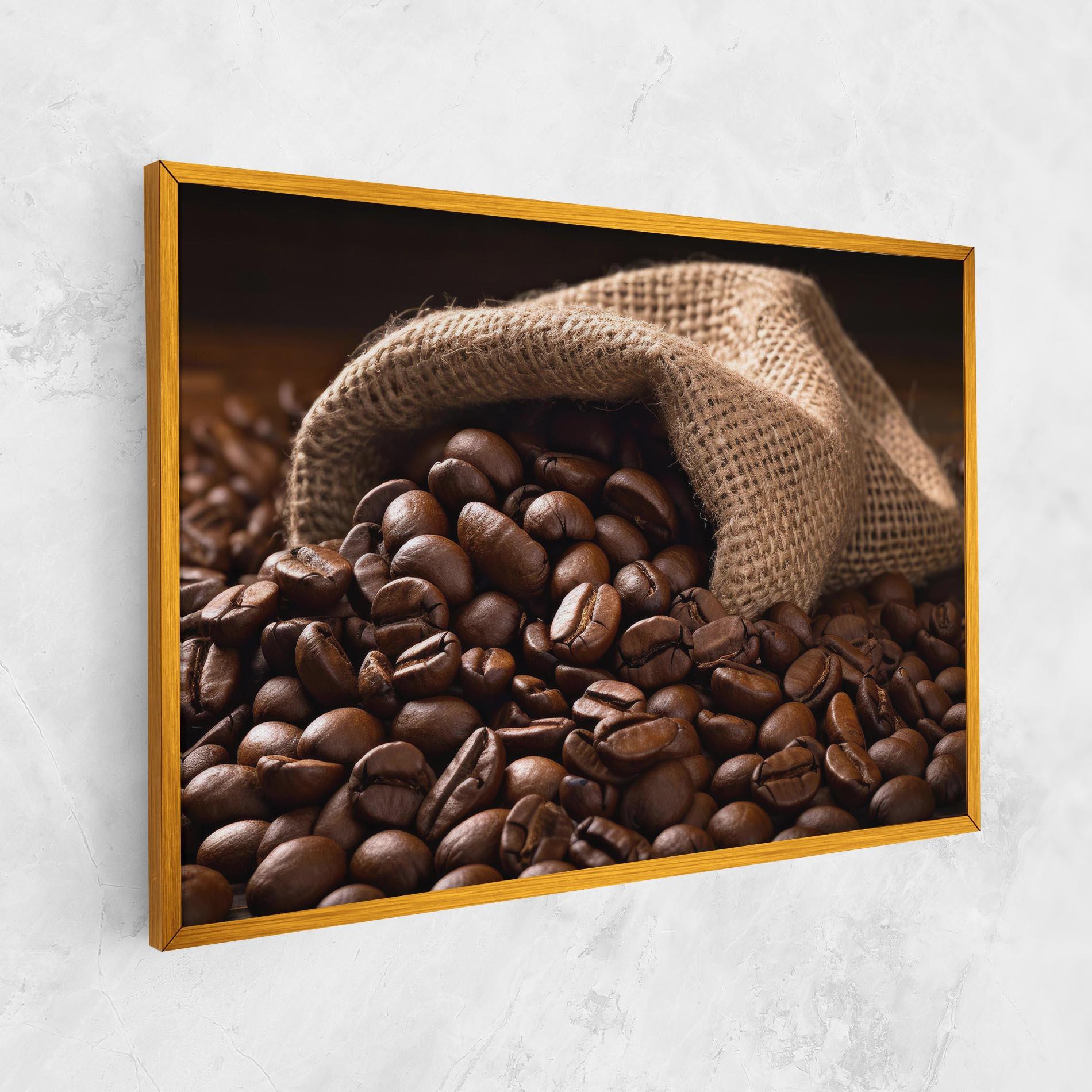 Leinwandbild Bag Of Coffee Beans mockup 1