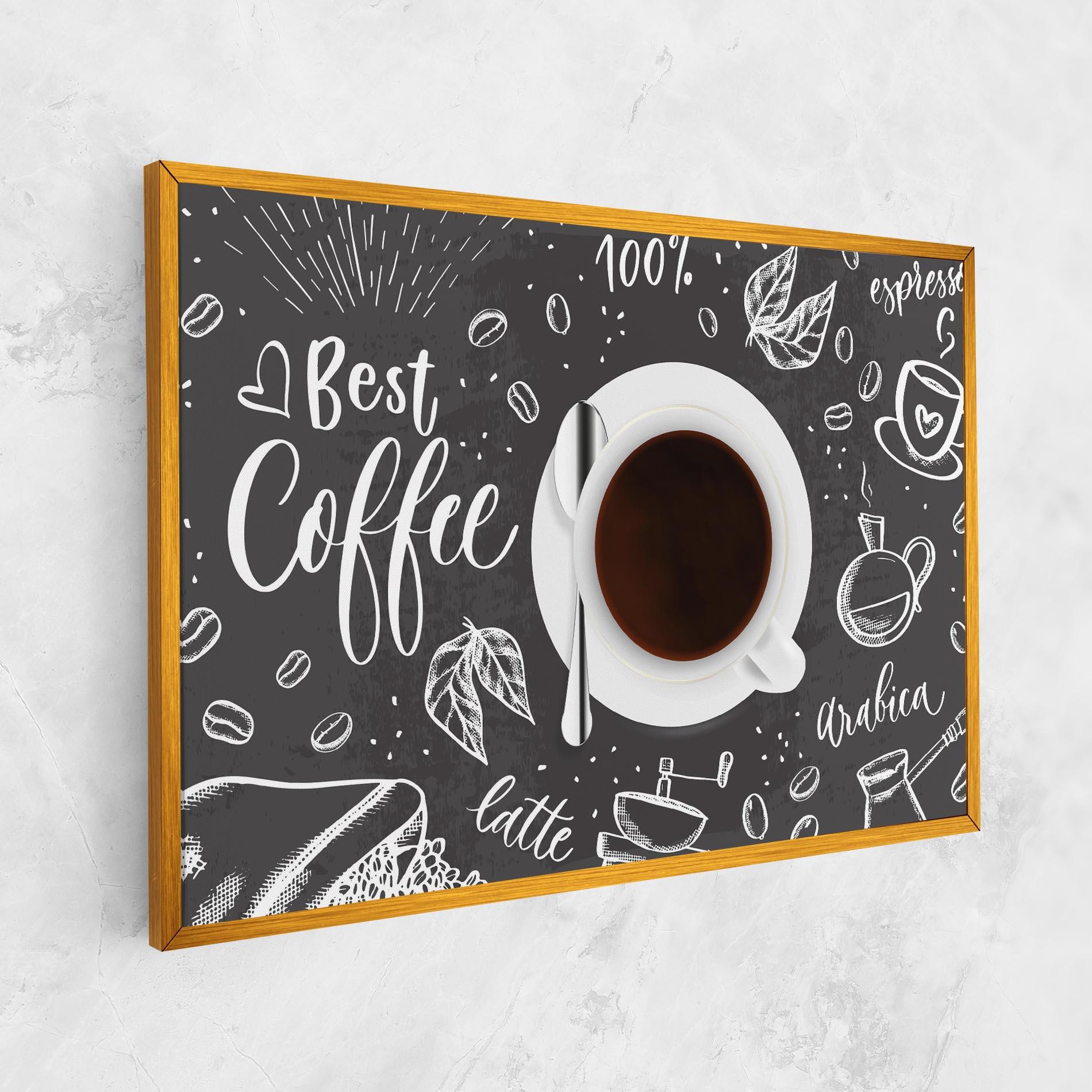 Leinwandbild Best Coffee mockup 1