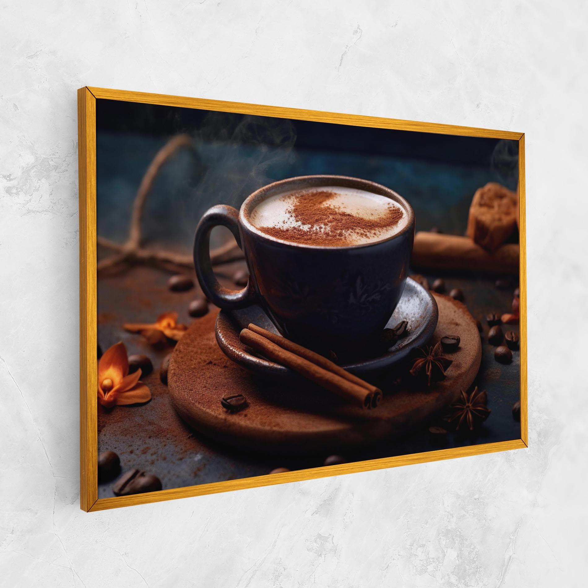 Leinwandbild Cinnamon Coffee Cup mockup 1