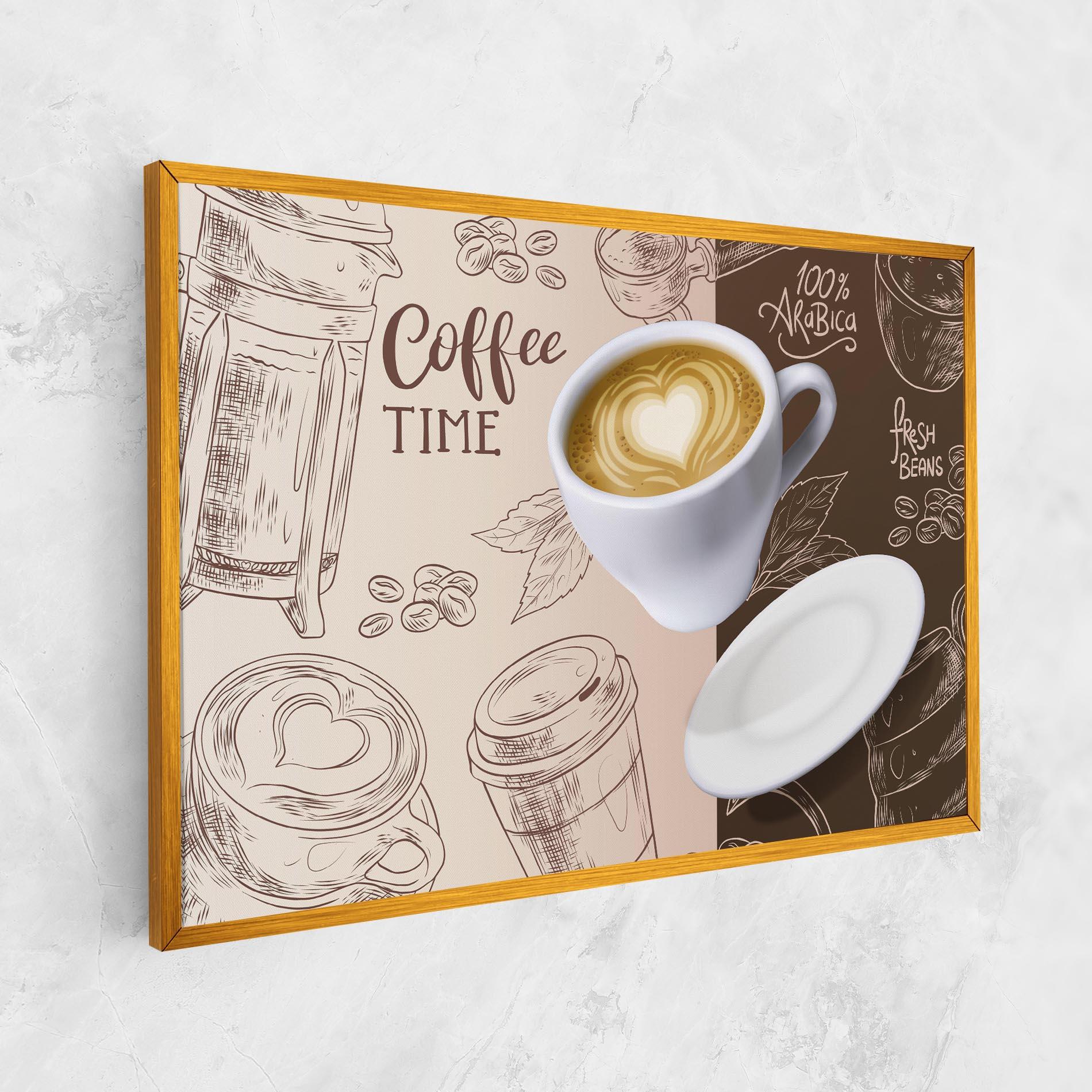 Leinwandbild Coffee Time mockup 1