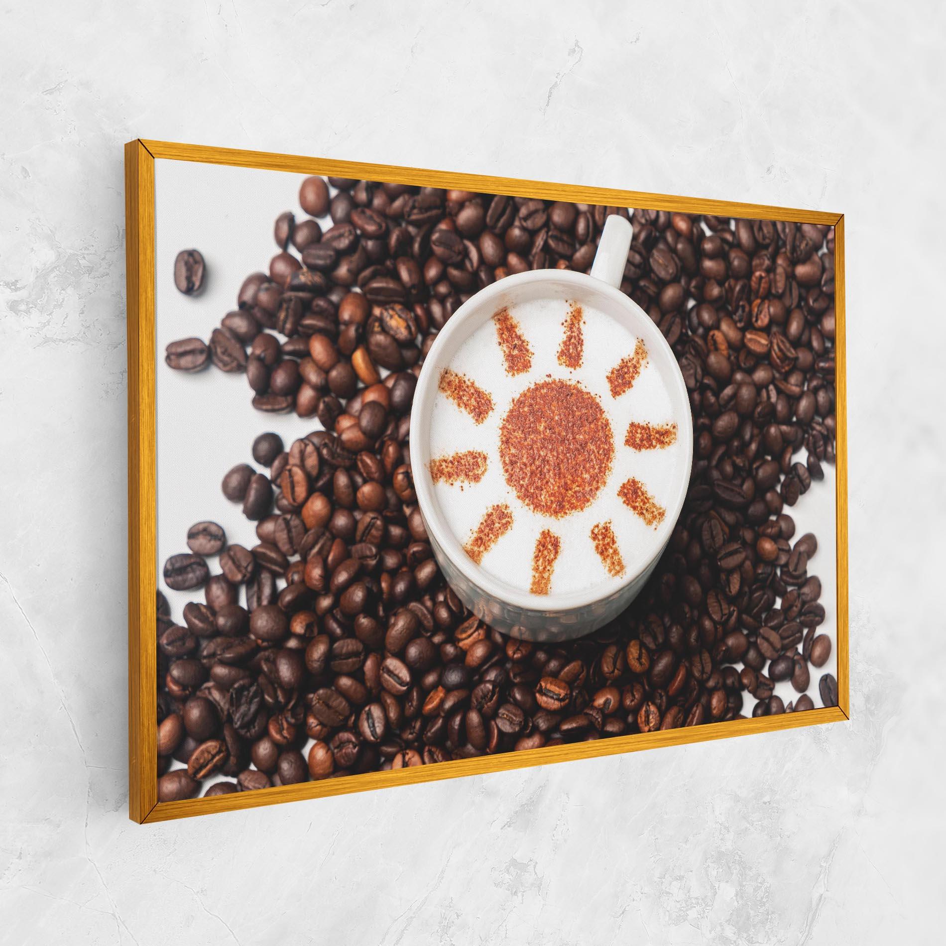 Leinwandbild Sun Pattern Coffee mockup 1