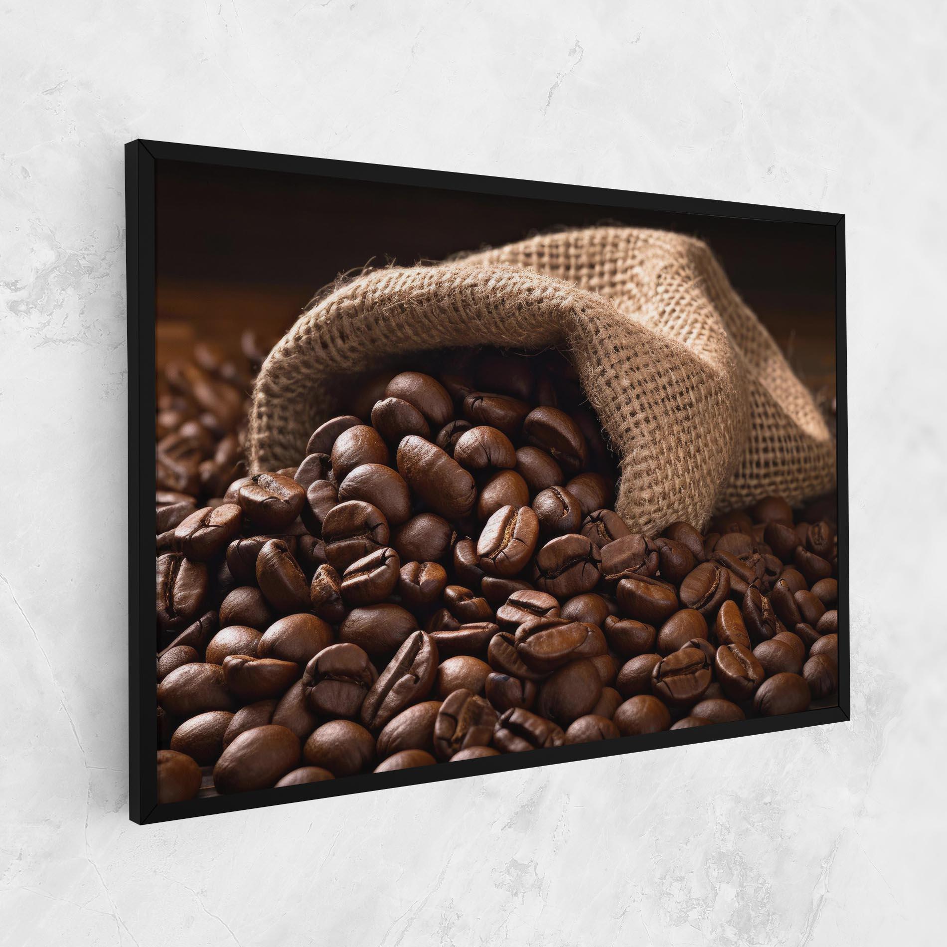 Leinwandbild Bag Of Coffee Beans mockup 1