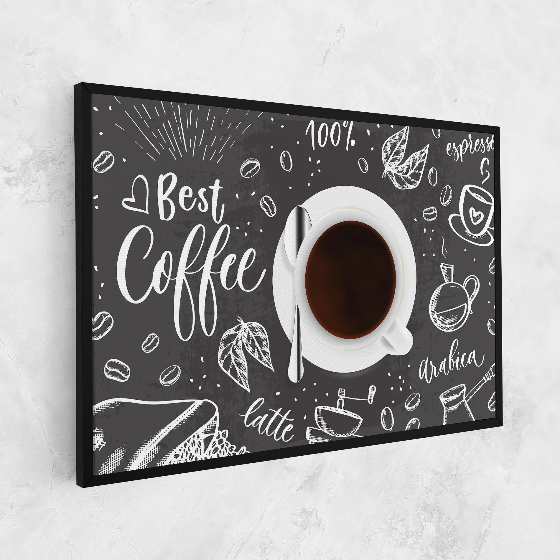 Leinwandbild Best Coffee mockup 1
