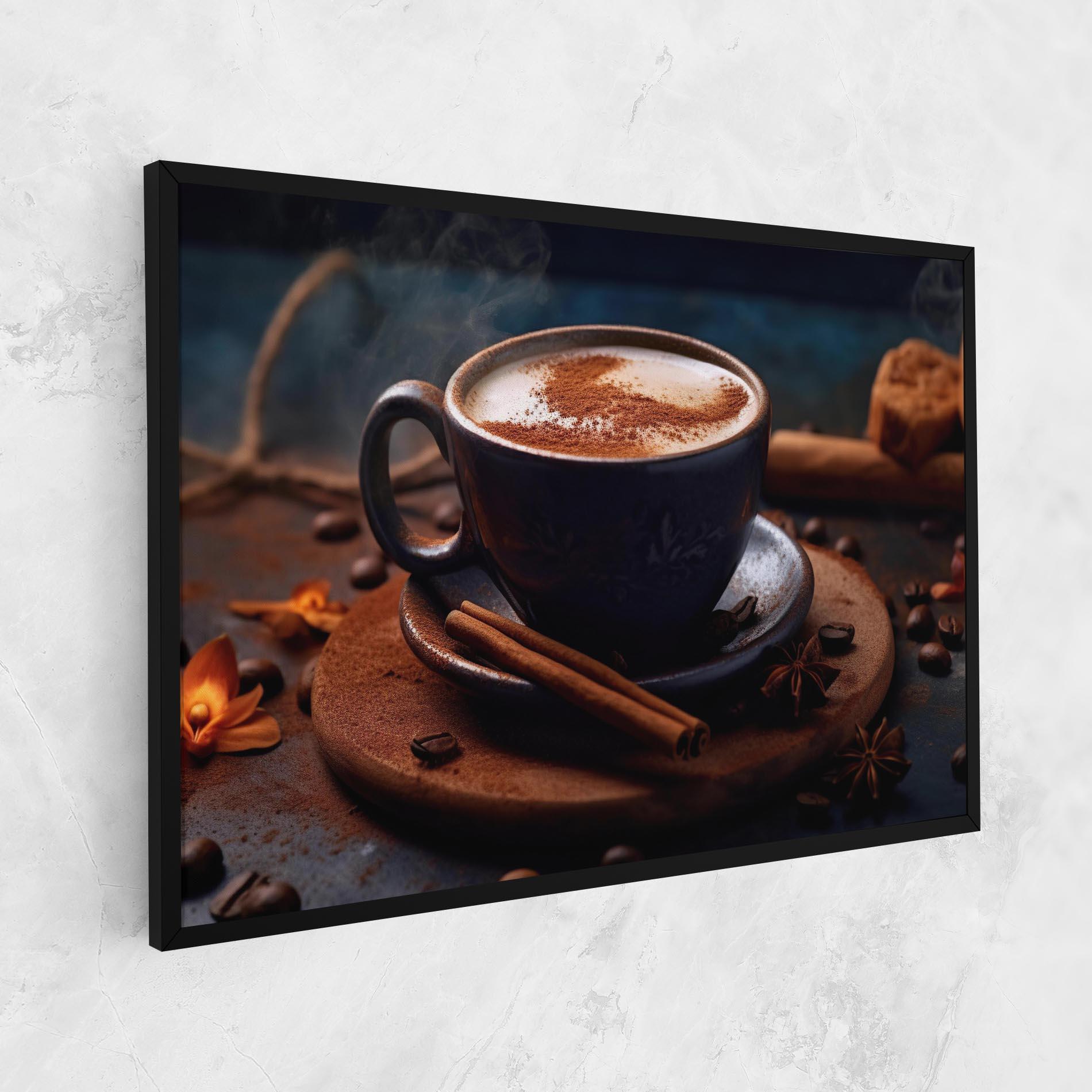 Leinwandbild Cinnamon Coffee Cup mockup 1