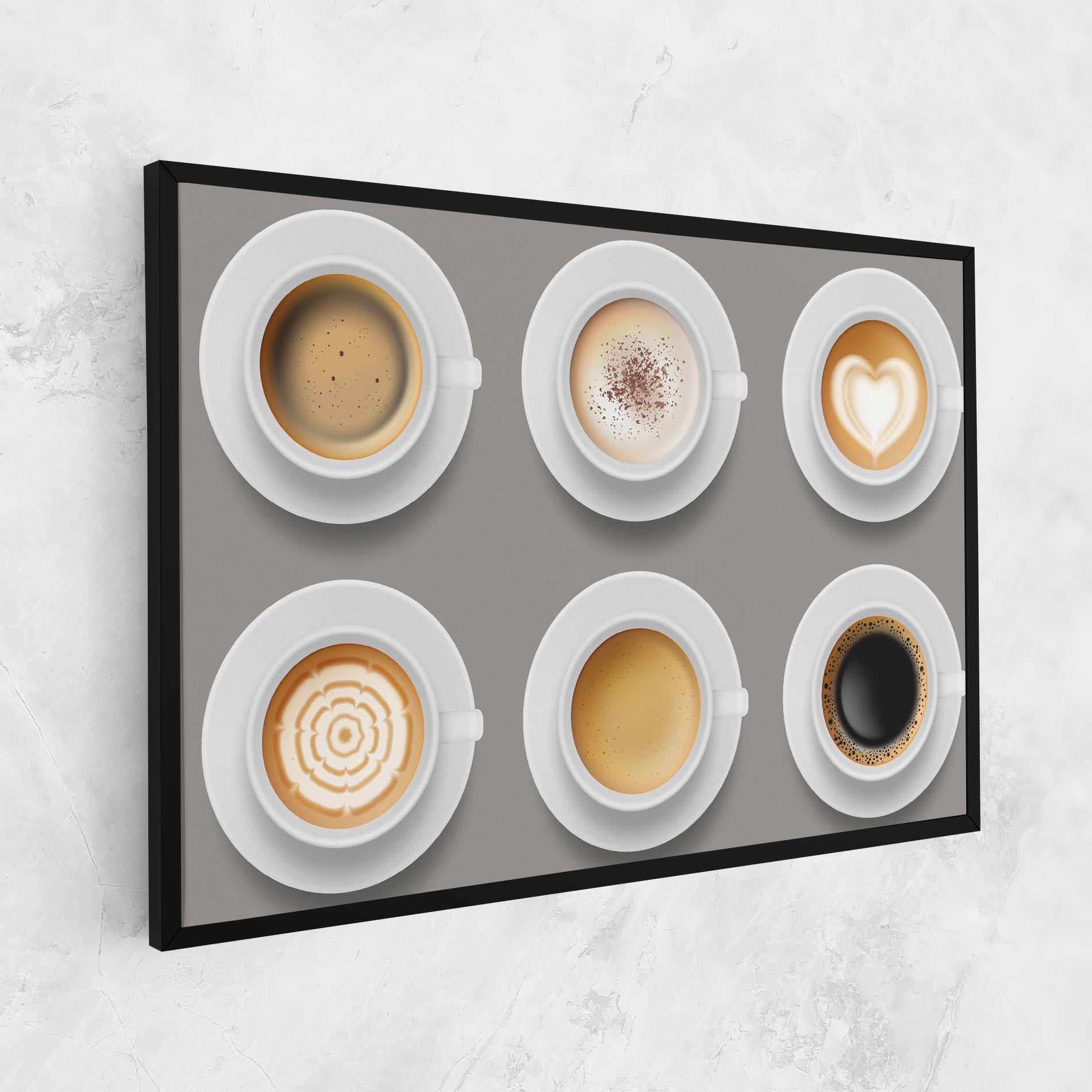 Leinwandbild Coffee Cups Mix mockup 1