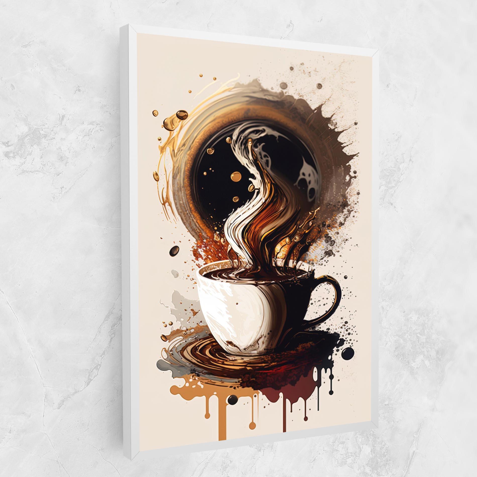 Leinwandbild Coffee Art mockup 1