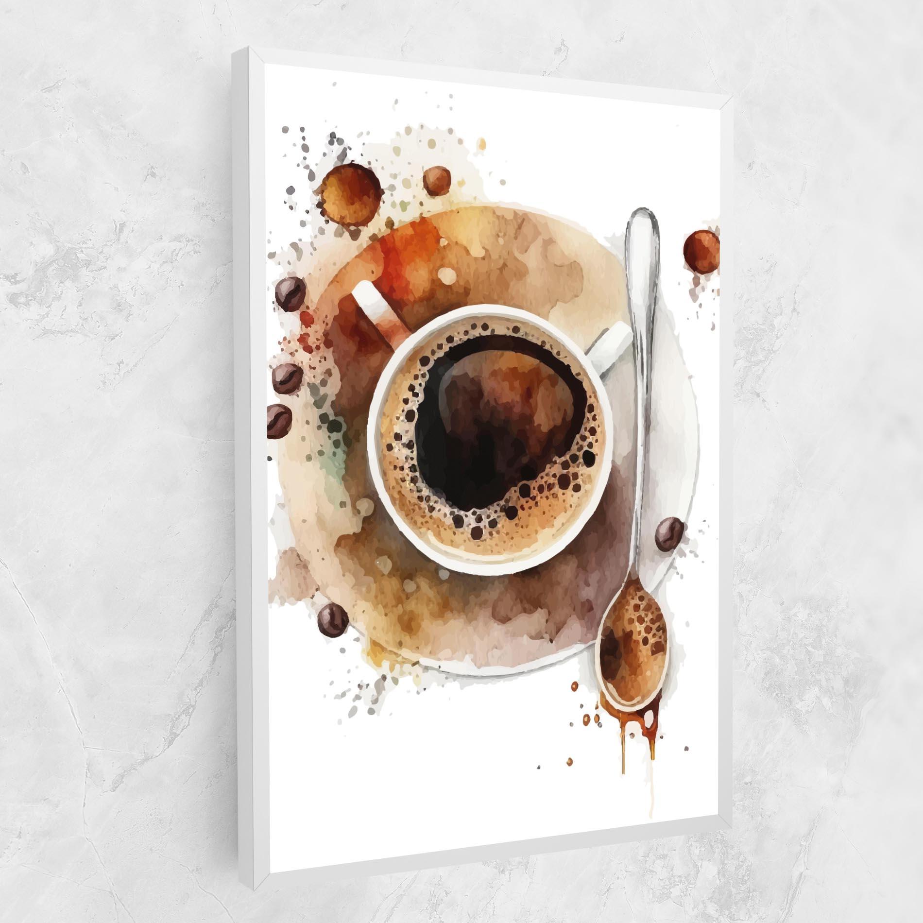 Leinwandbild Coffee Liquid mockup 1