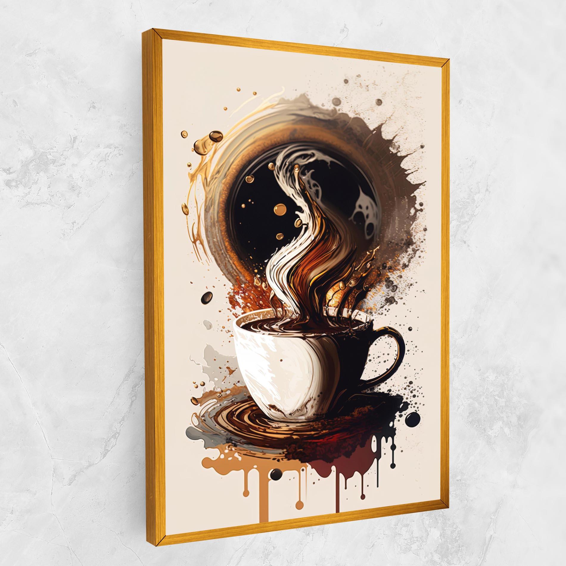 Leinwandbild Coffee Art mockup 1