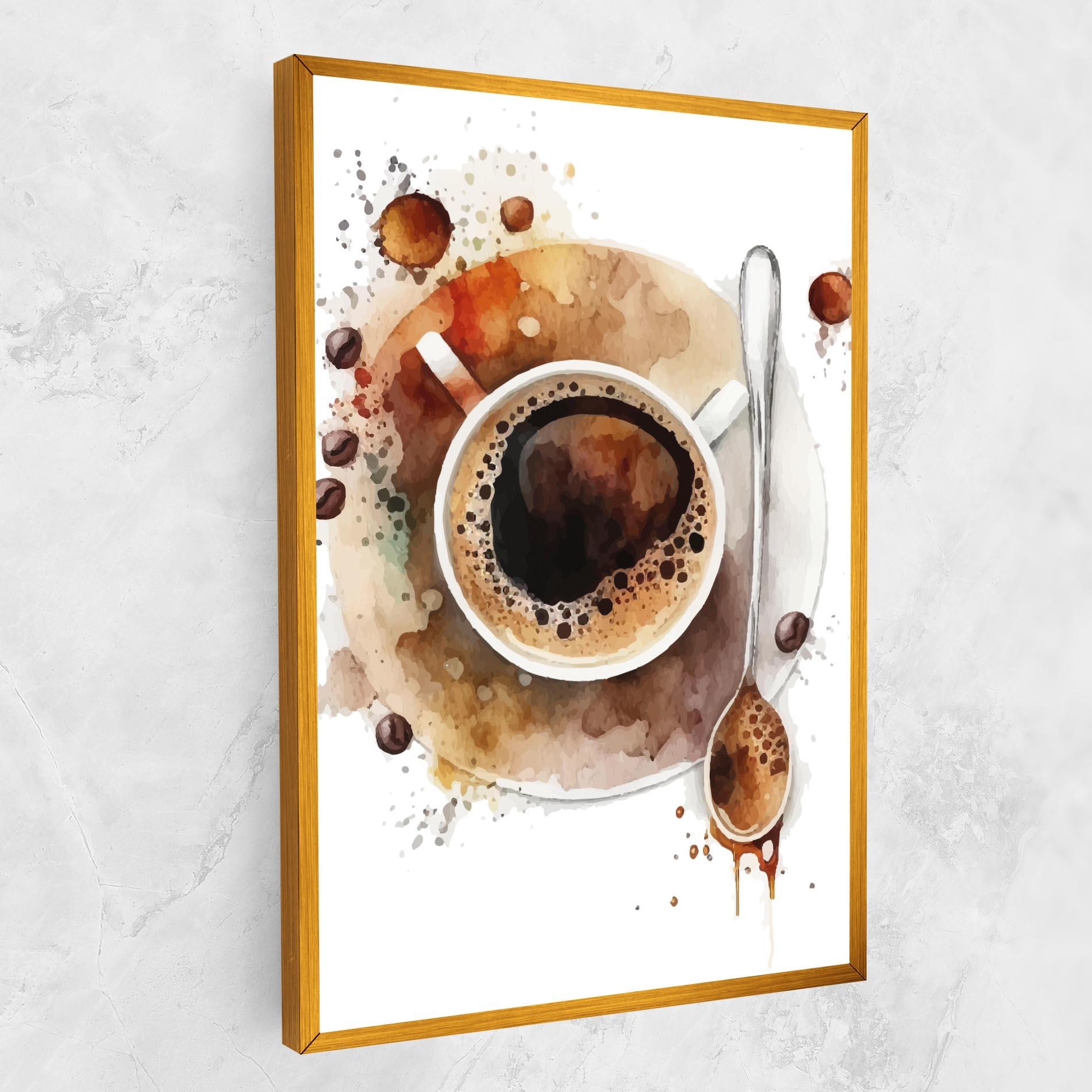 Leinwandbild Coffee Liquid mockup 1