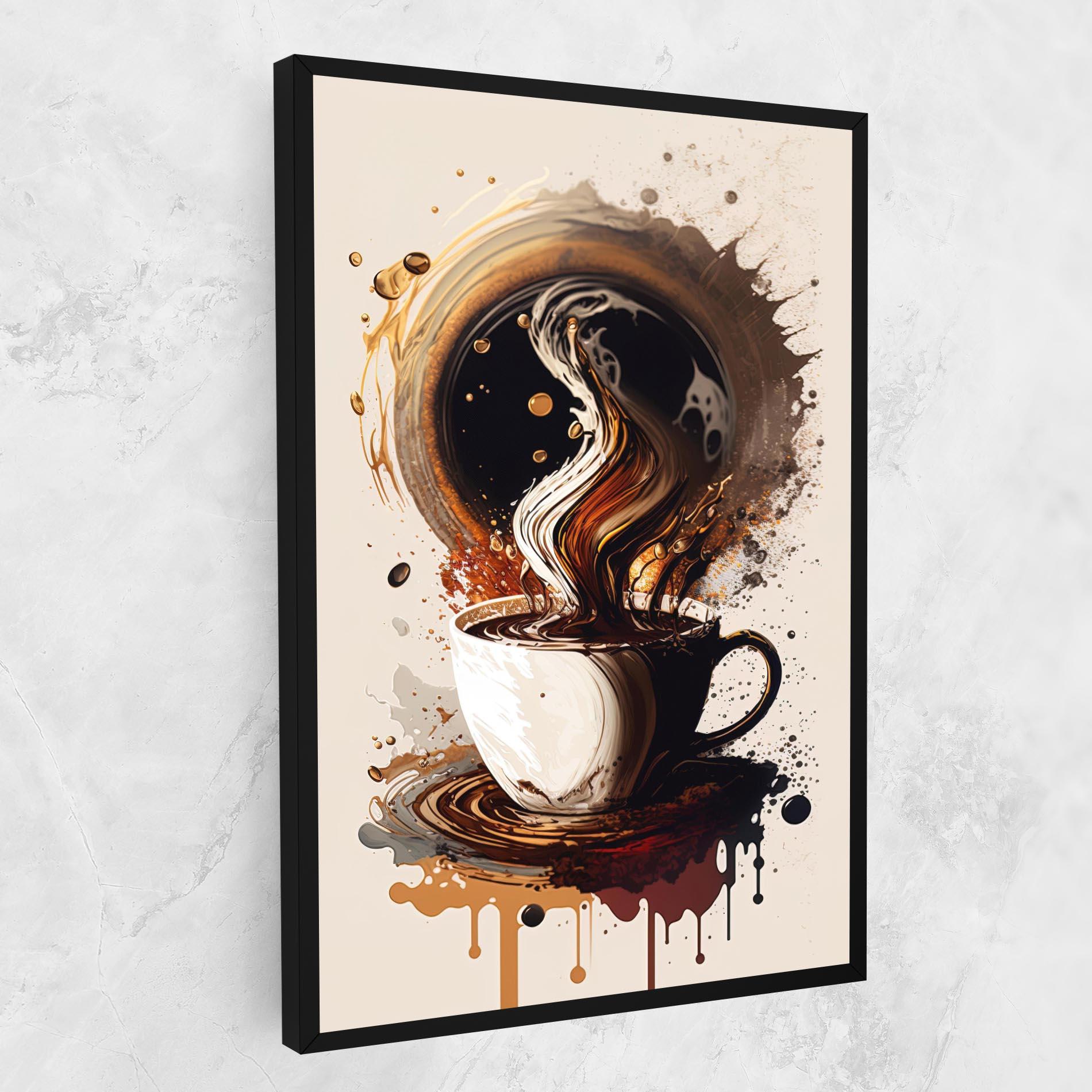 Leinwandbild Coffee Art mockup 1