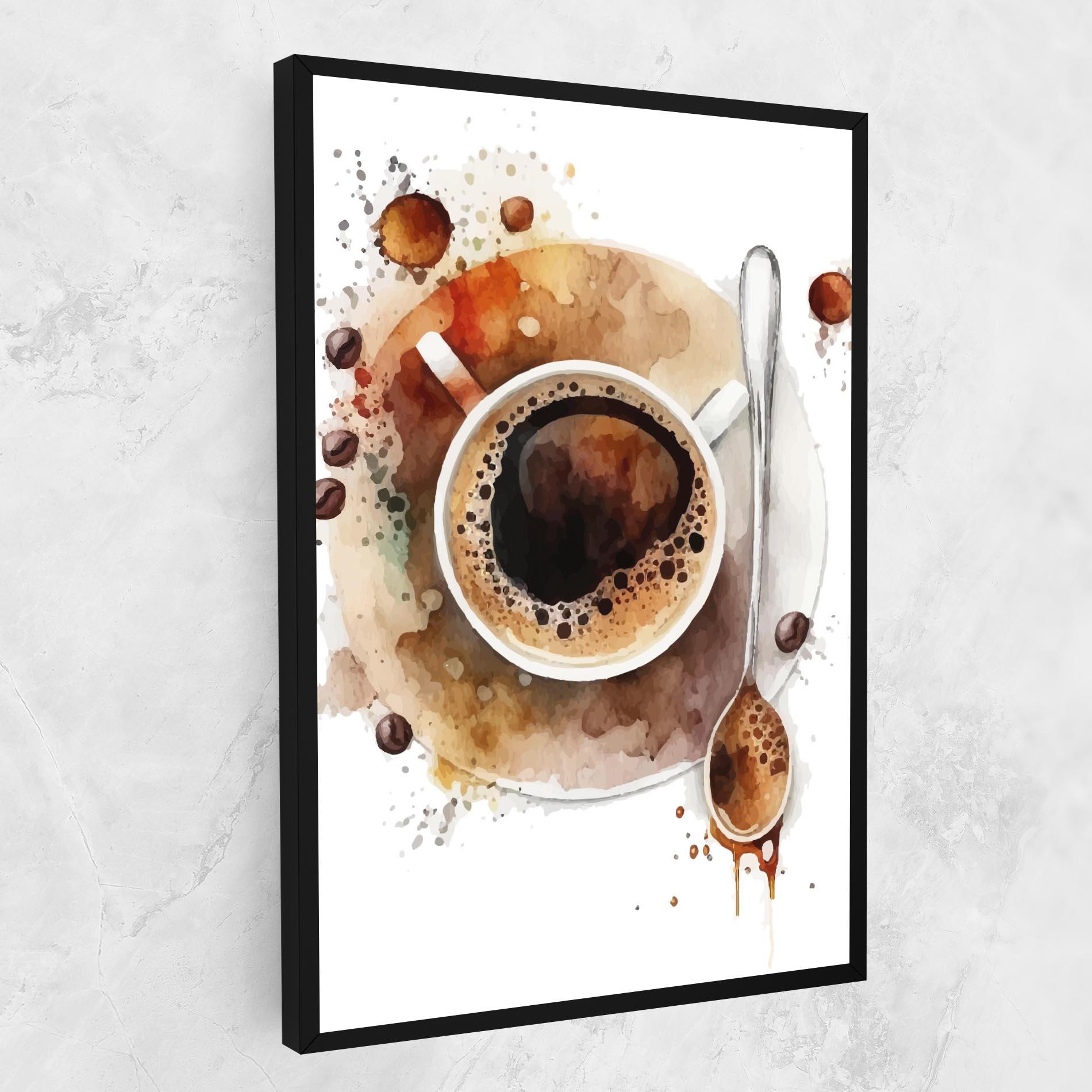 Leinwandbild Coffee Liquid mockup 1