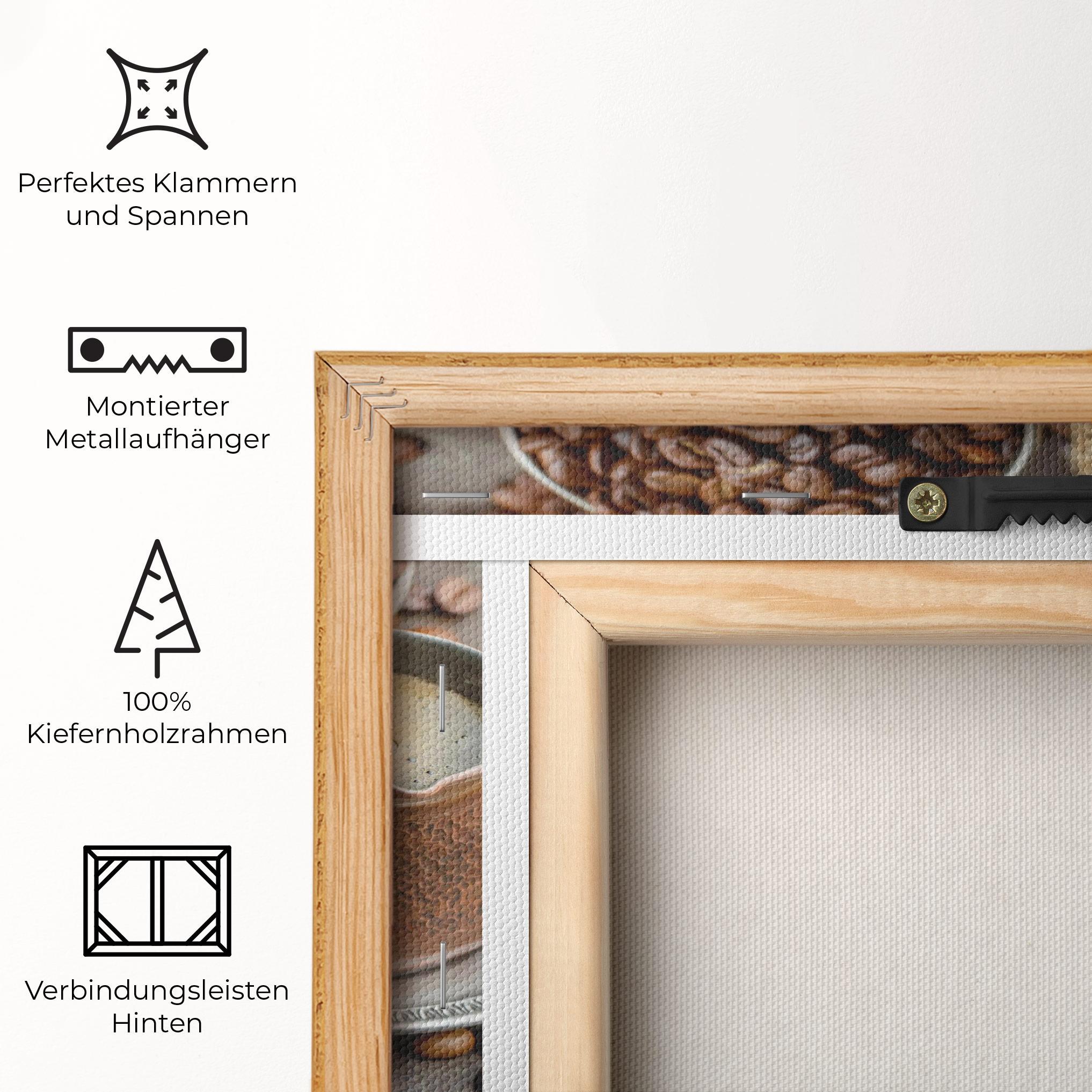 Leinwandbild Black Coffee Bean mockup 5