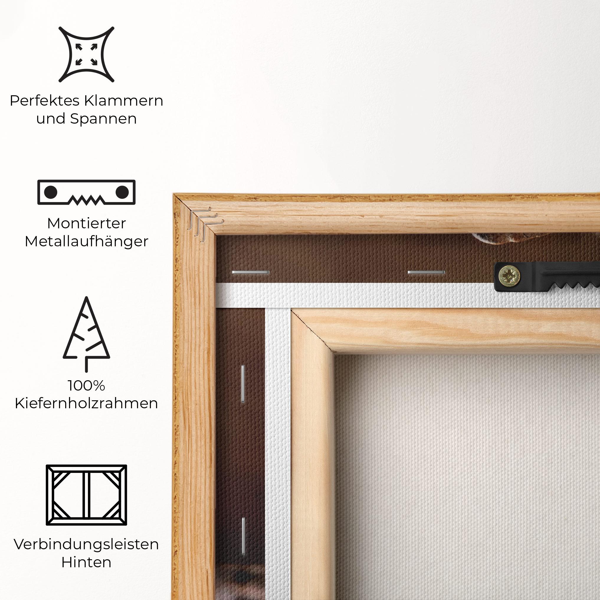 Leinwandbild Close Up Falling Beans mockup 5