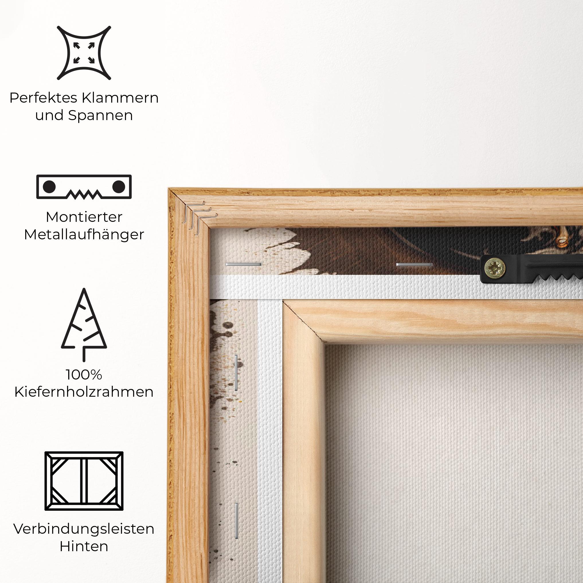 Leinwandbild Coffee Art mockup 5