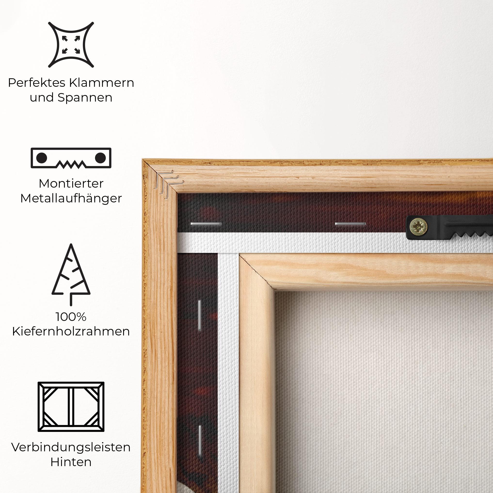 Leinwandbild Latte Coffee mockup 5