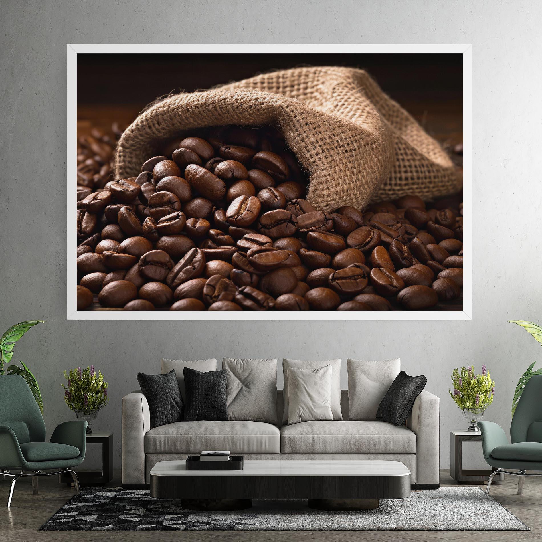 Leinwandbild Bag Of Coffee Beans mockup 7