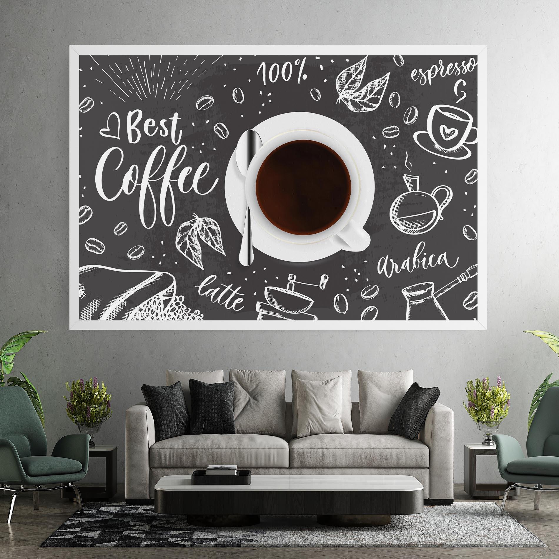 Leinwandbild Best Coffee mockup 7