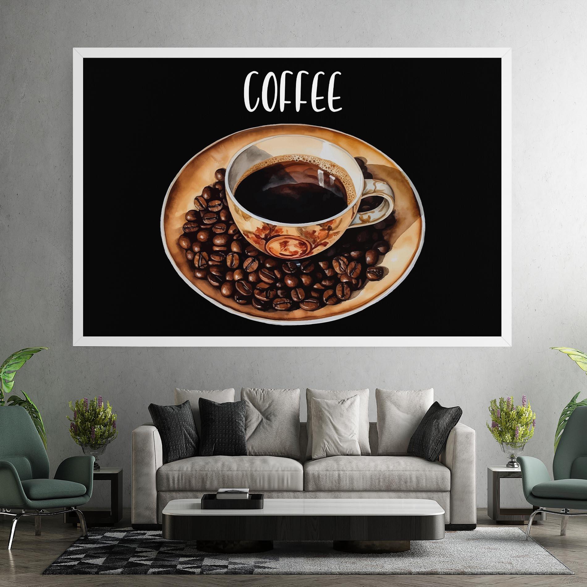Leinwandbild Coffe Art mockup 7