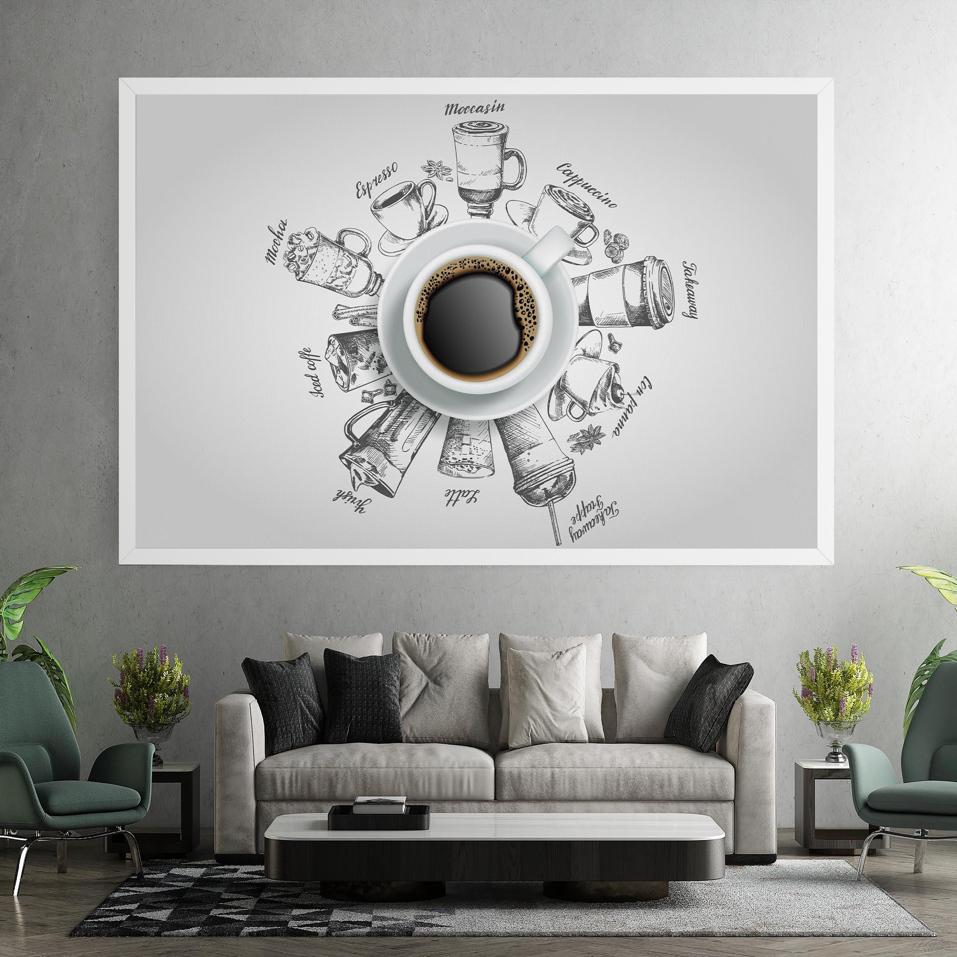 Leinwandbild Coffee List mockup 7