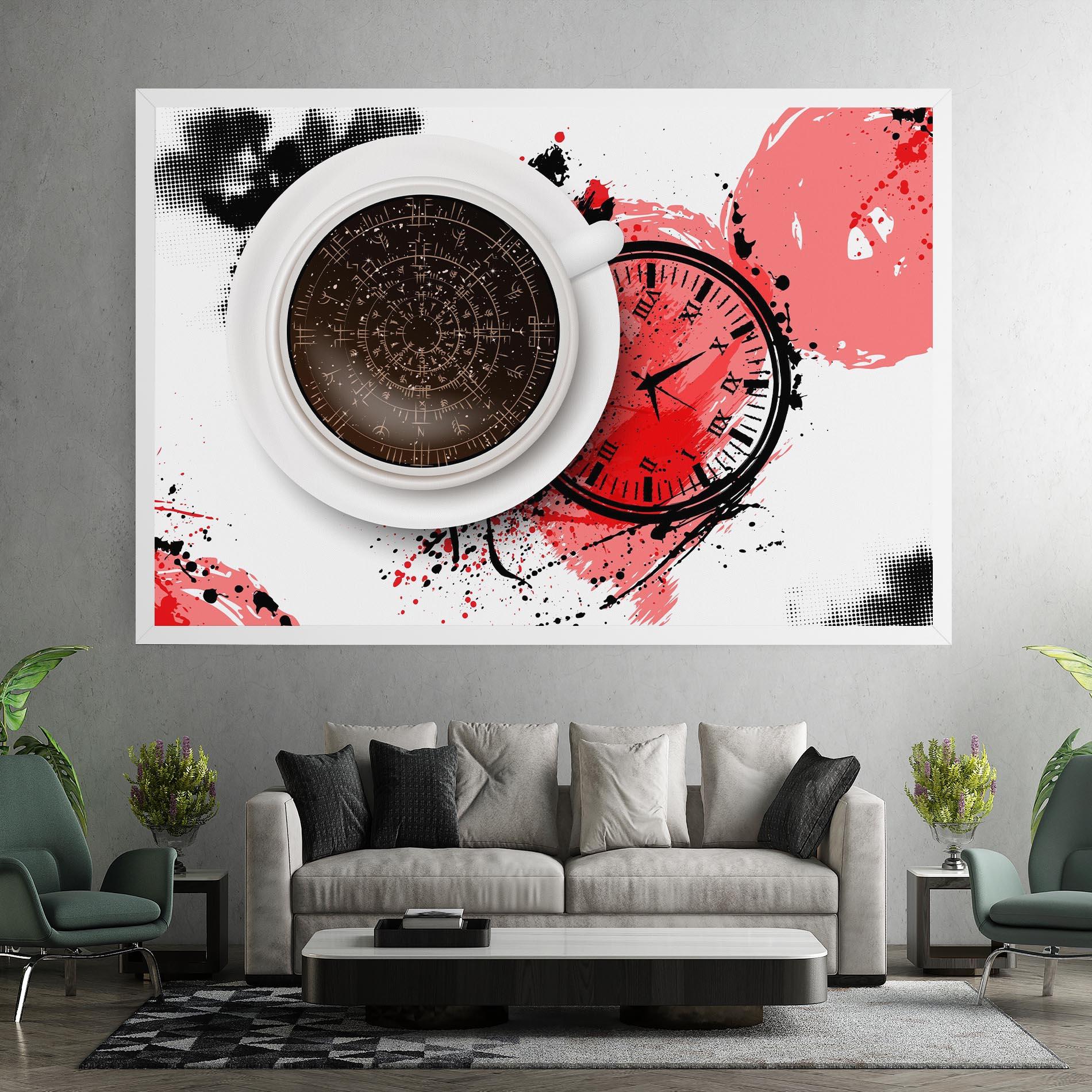 Leinwandbild Coffee Reading mockup 7