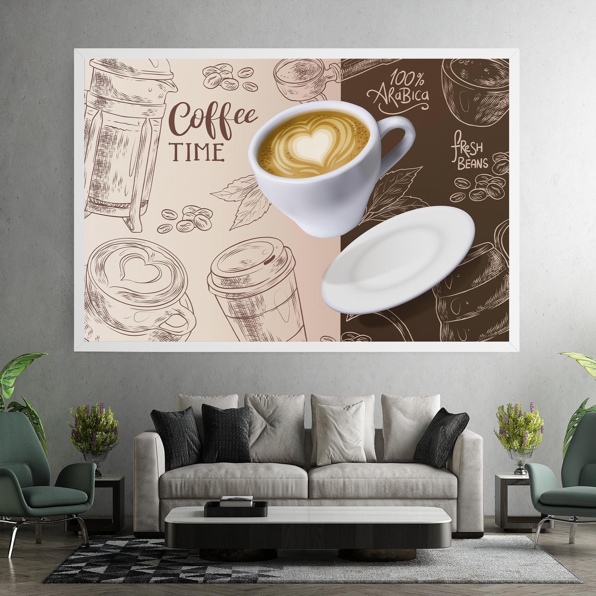 Leinwandbild Coffee Time mockup 7
