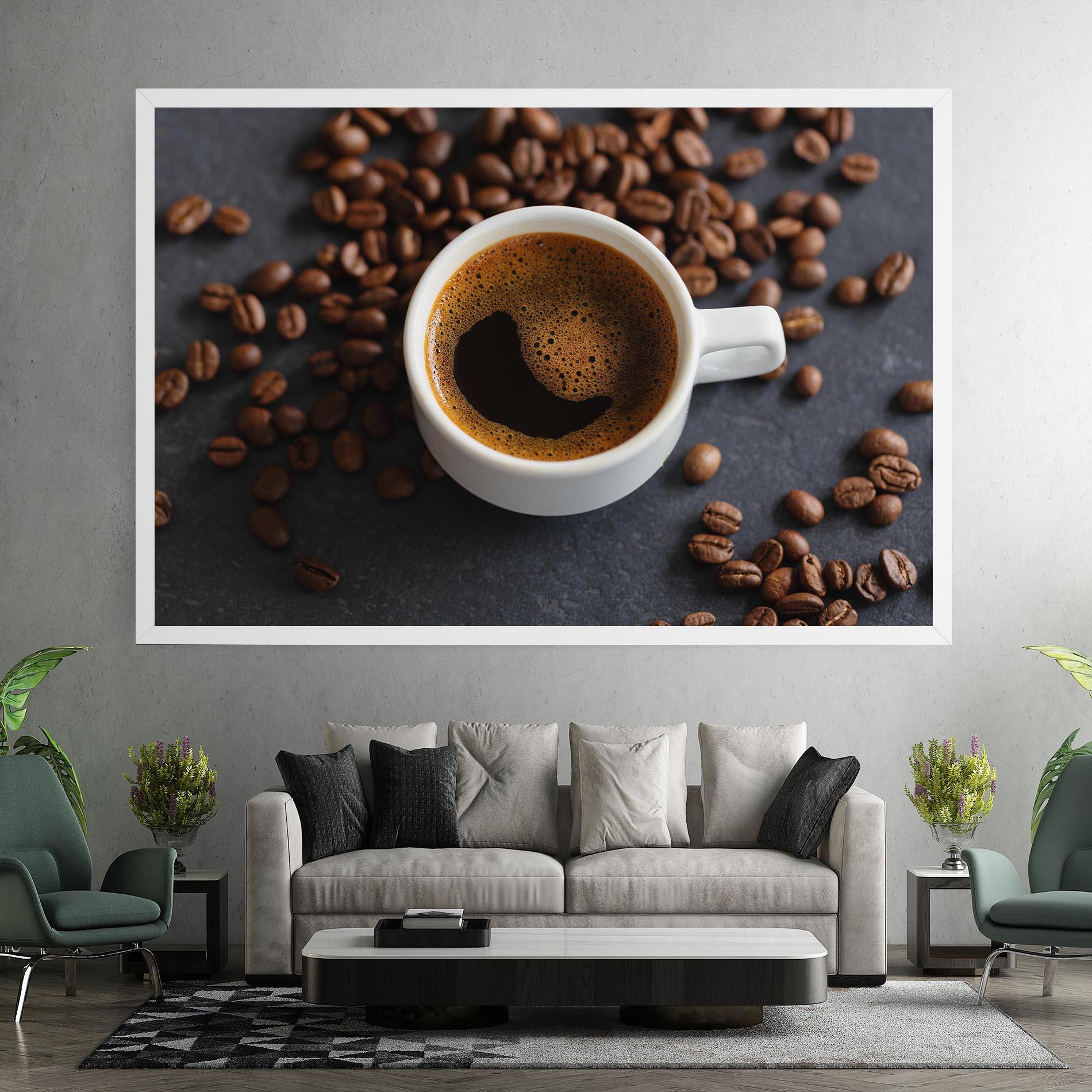 Leinwandbild Espresso Close Up mockup 7