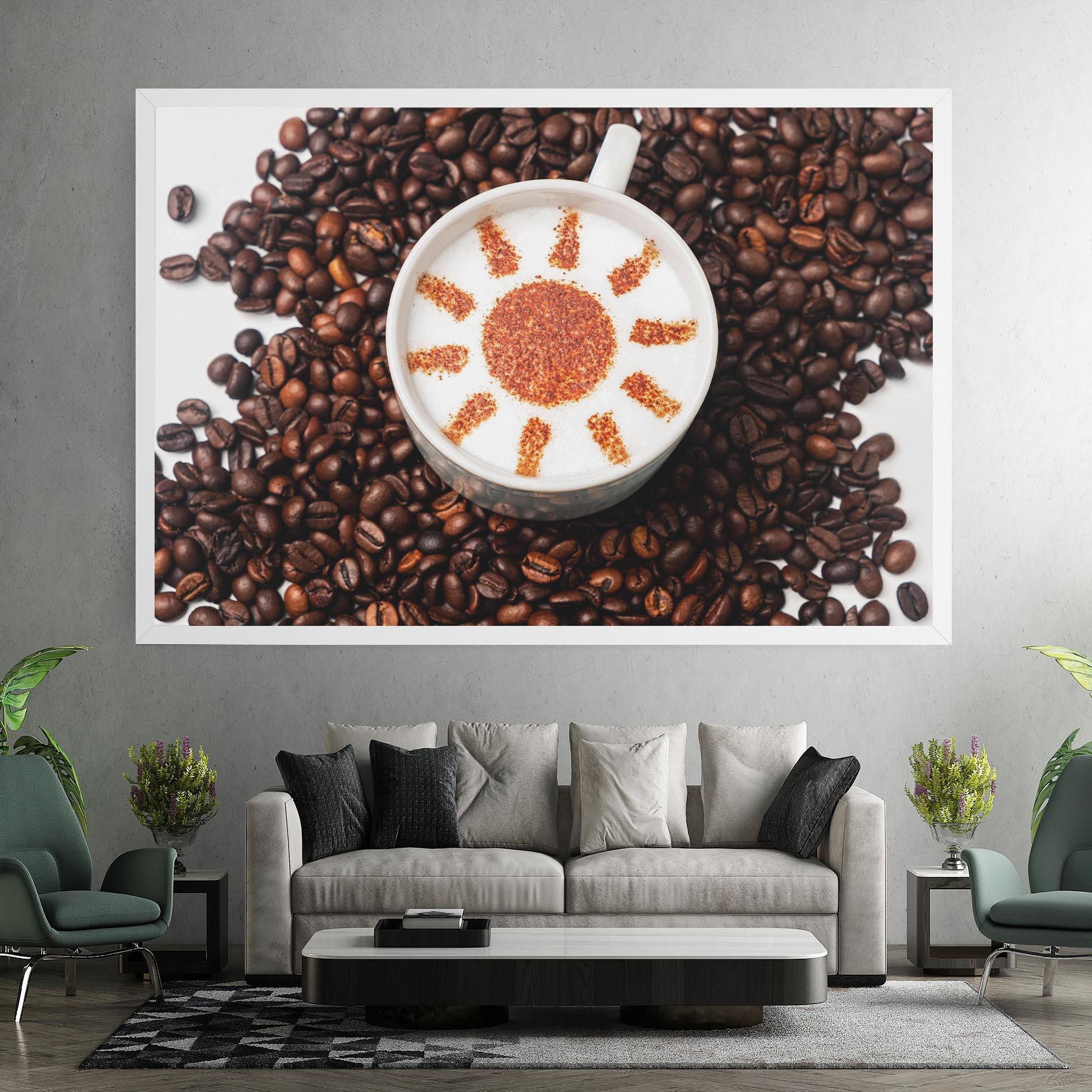 Leinwandbild Sun Pattern Coffee mockup 7
