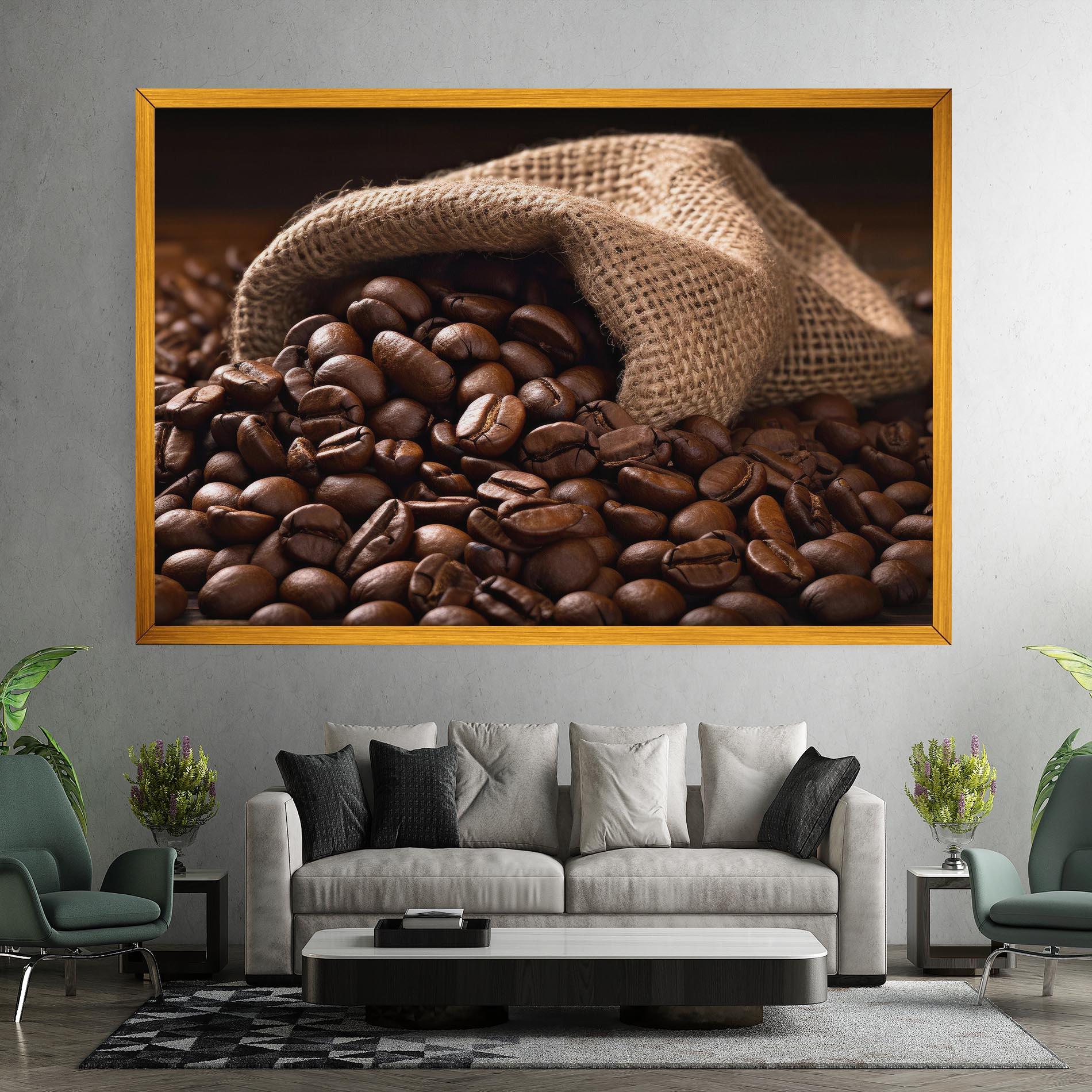 Leinwandbild Bag Of Coffee Beans mockup 7