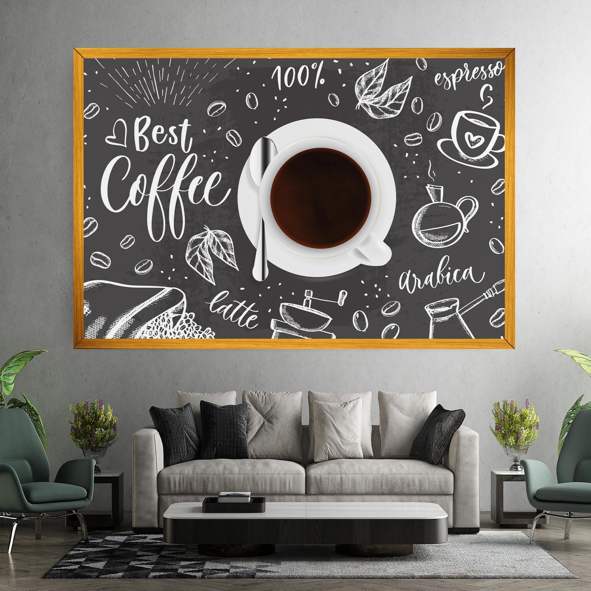 Leinwandbild Best Coffee mockup 7