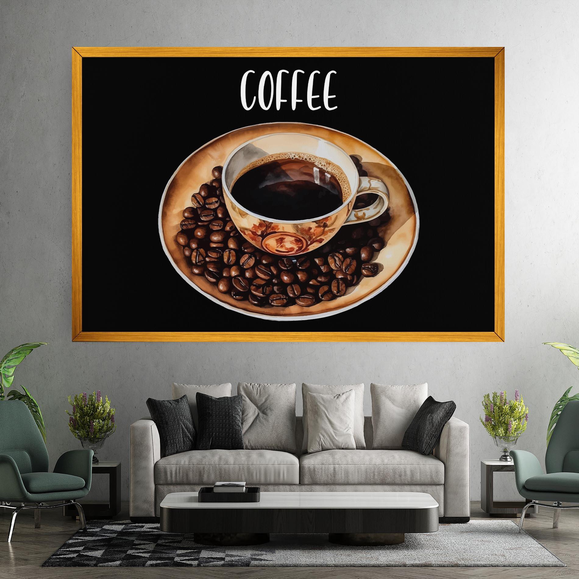 Leinwandbild Coffe Art mockup 7