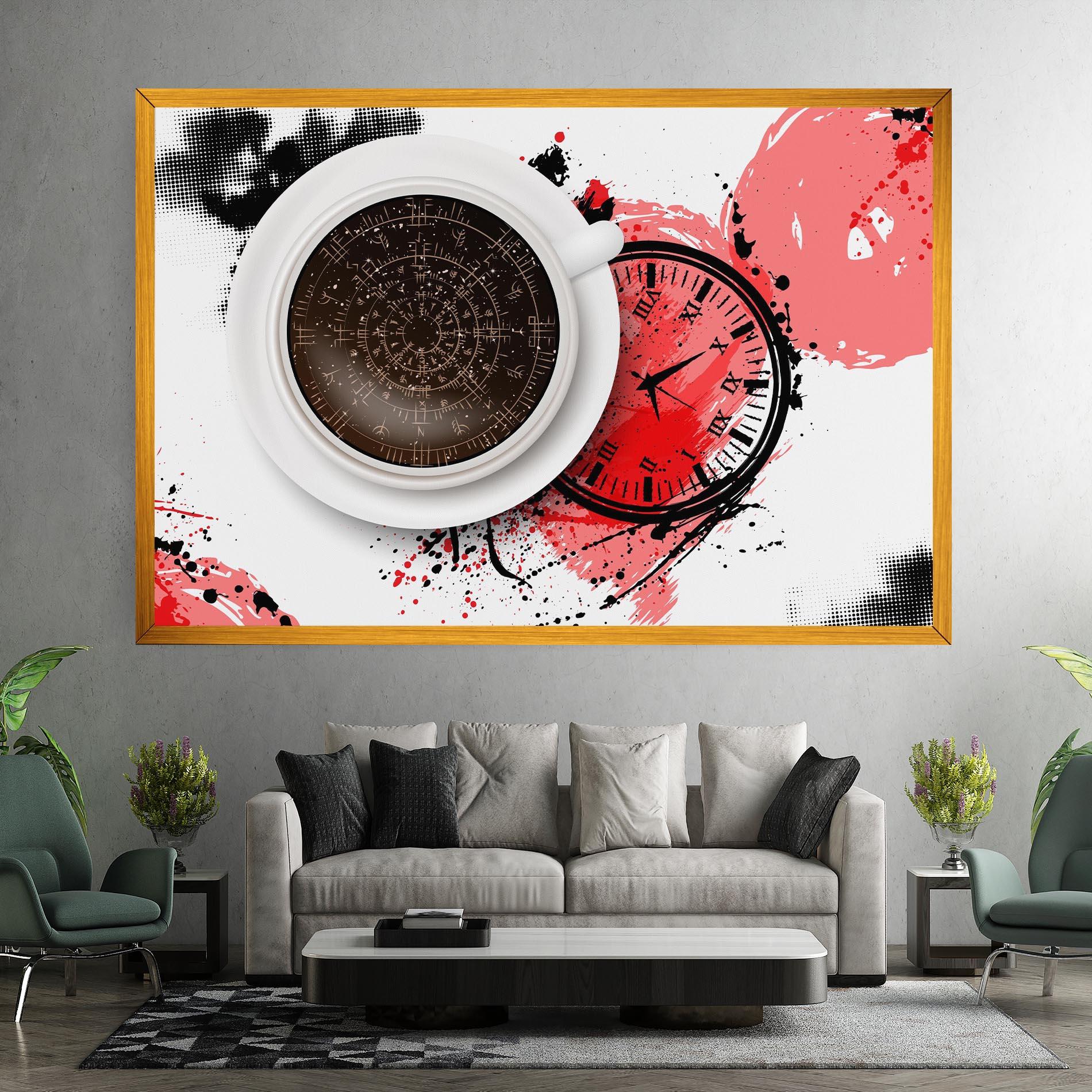 Leinwandbild Coffee Reading mockup 7
