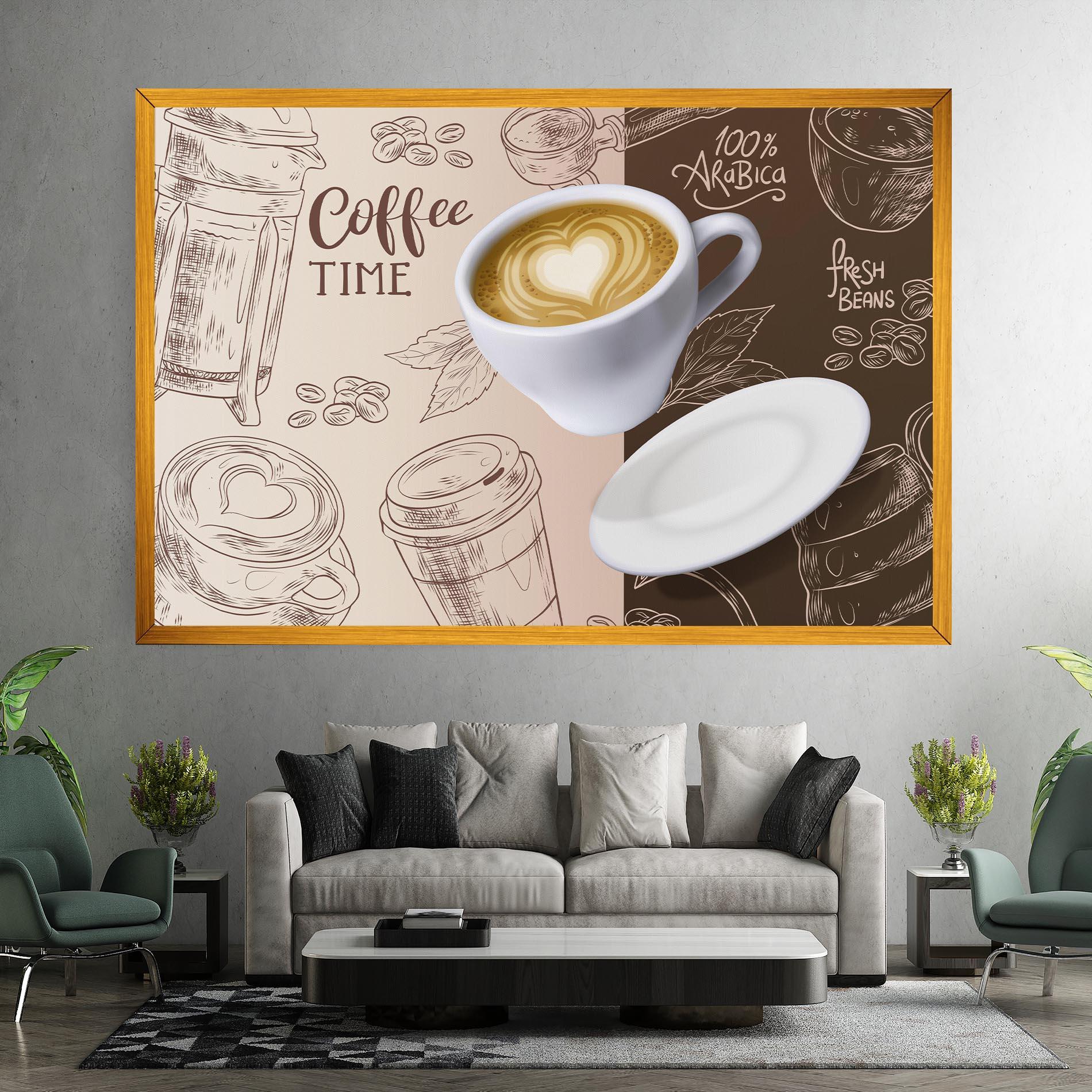 Leinwandbild Coffee Time mockup 7