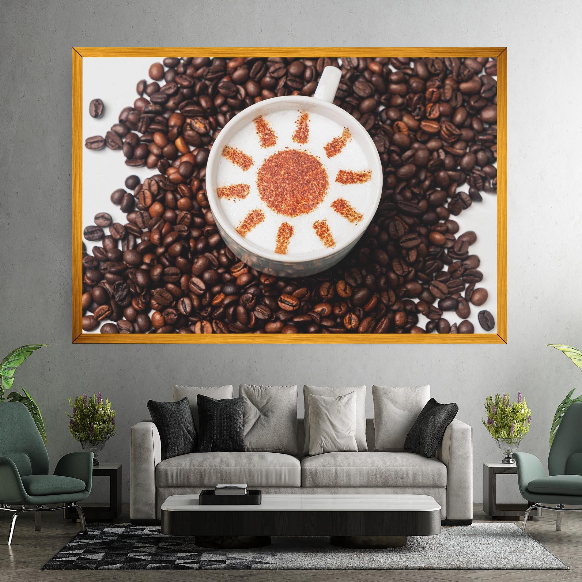 Leinwandbild Sun Pattern Coffee mockup 7