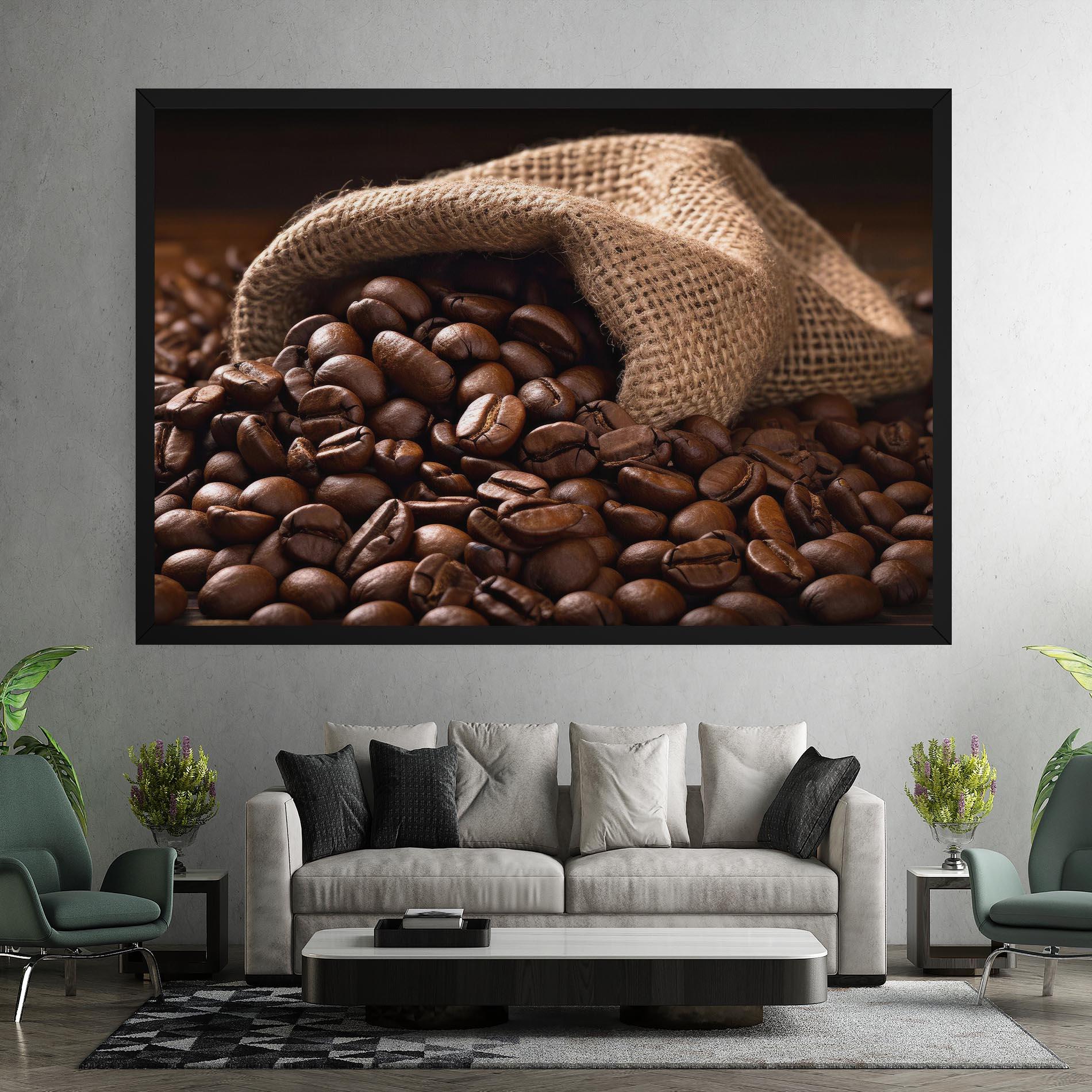 Leinwandbild Bag Of Coffee Beans mockup 7