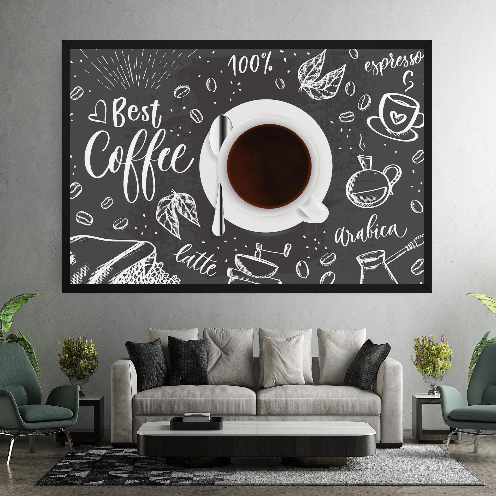 Leinwandbild Best Coffee mockup 7