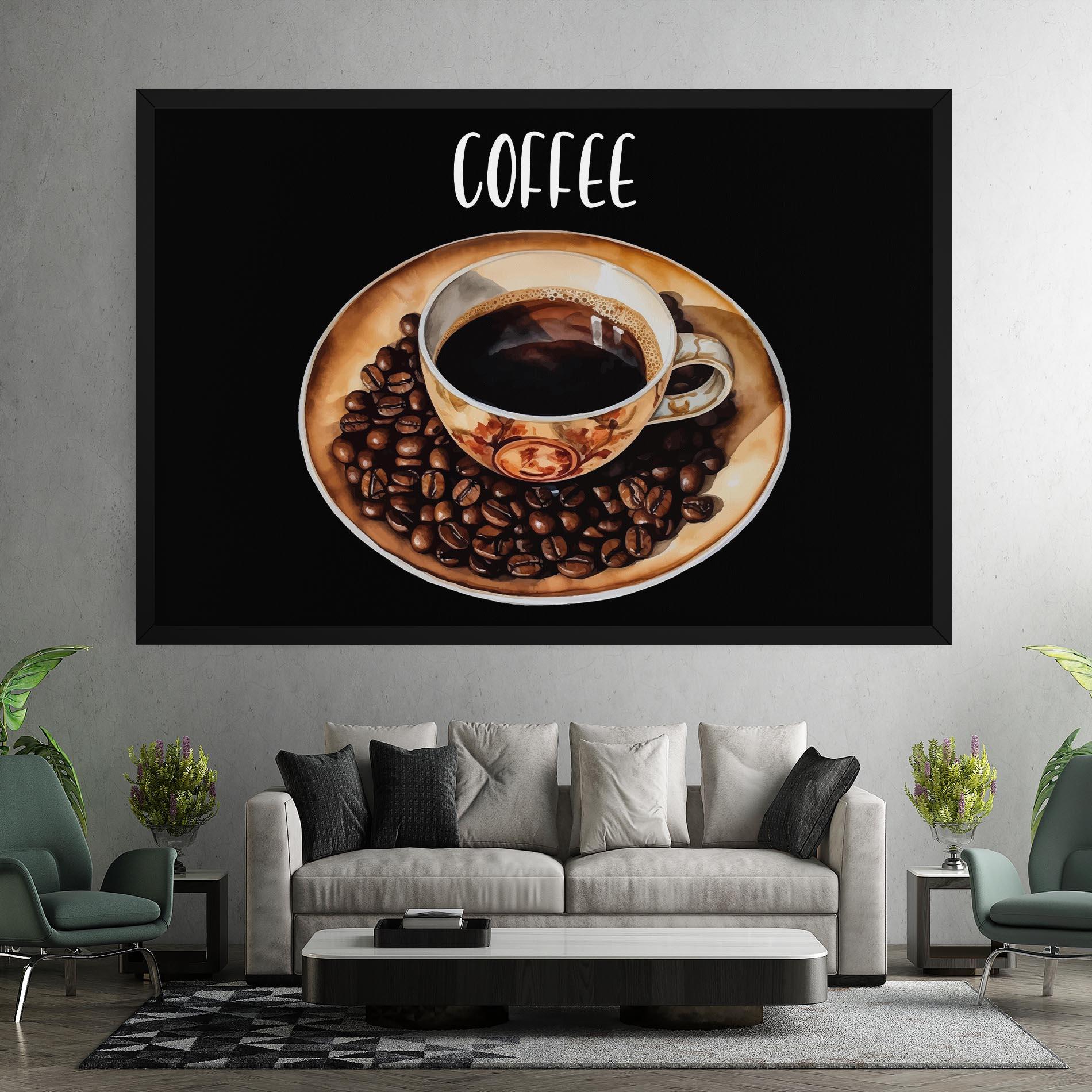 Leinwandbild Coffe Art mockup 7
