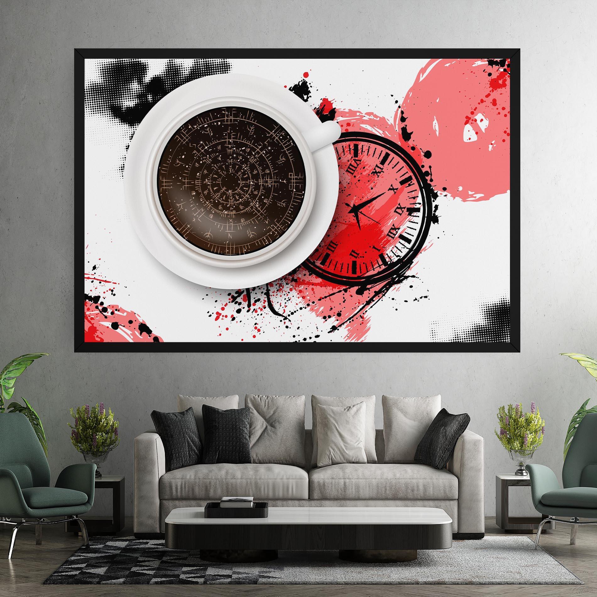 Leinwandbild Coffee Reading mockup 7