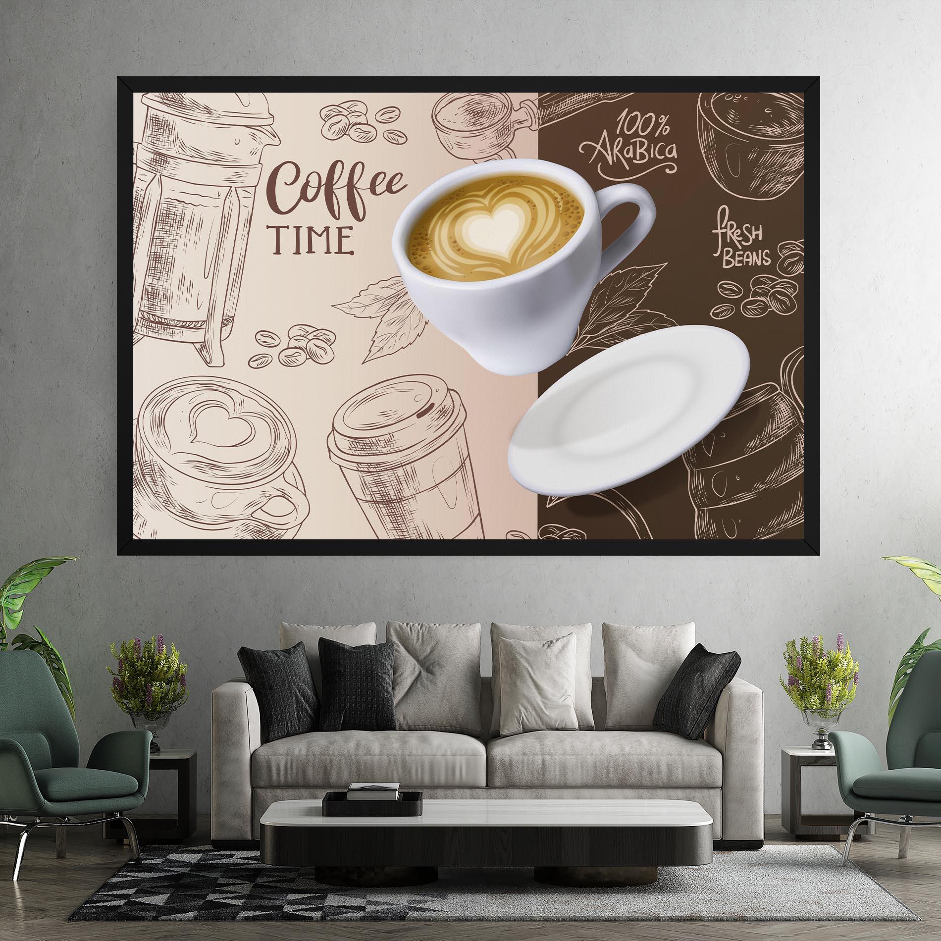 Leinwandbild Coffee Time mockup 7