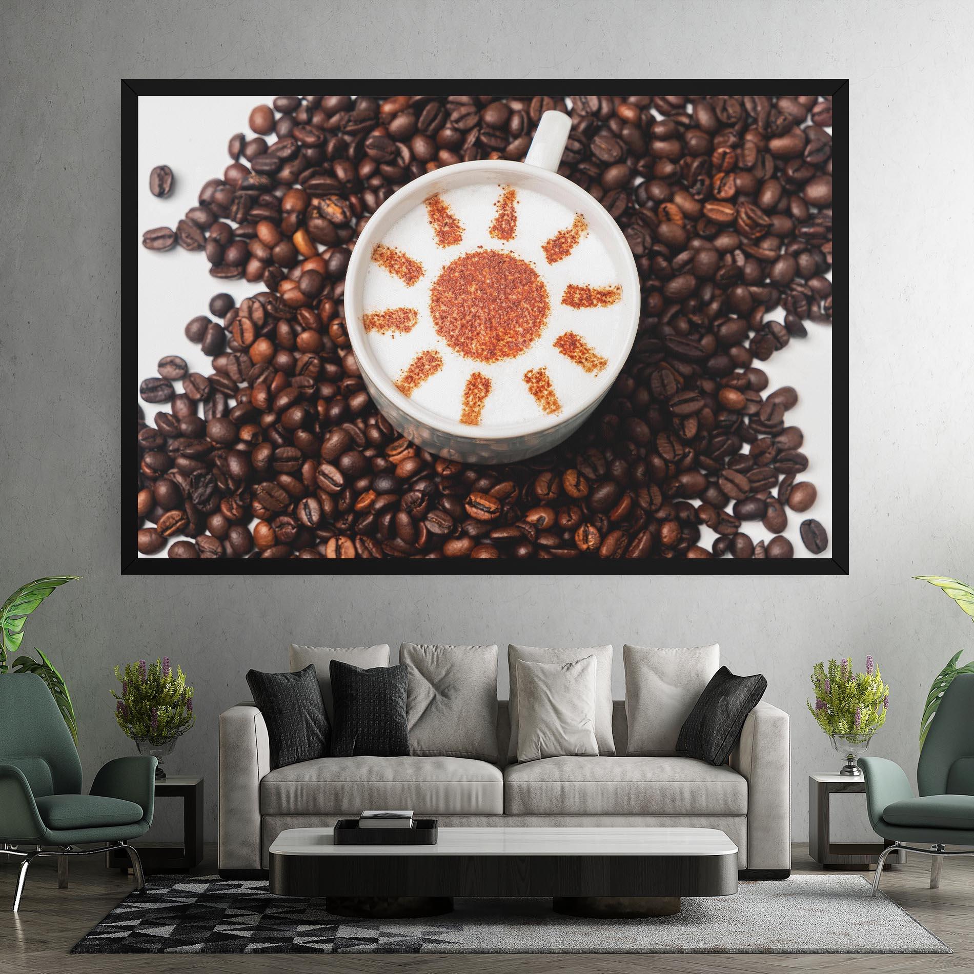 Leinwandbild Sun Pattern Coffee mockup 7