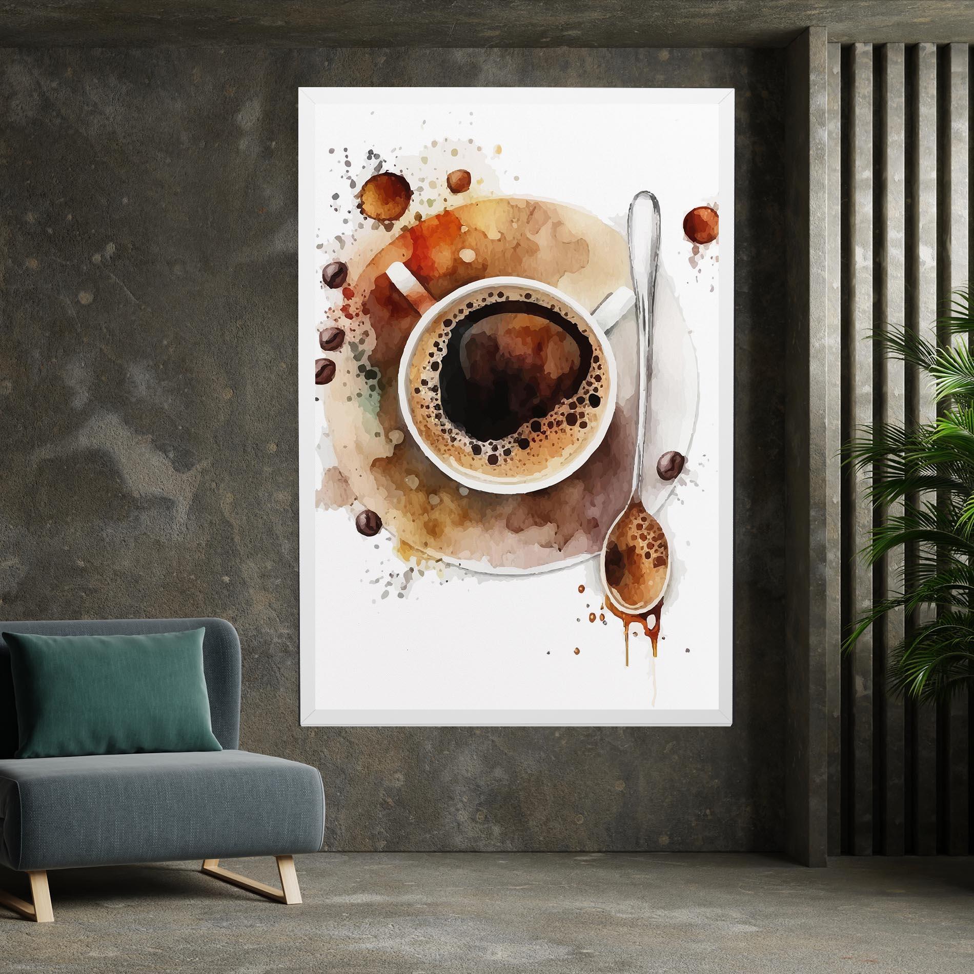 Leinwandbild Coffee Liquid mockup 7