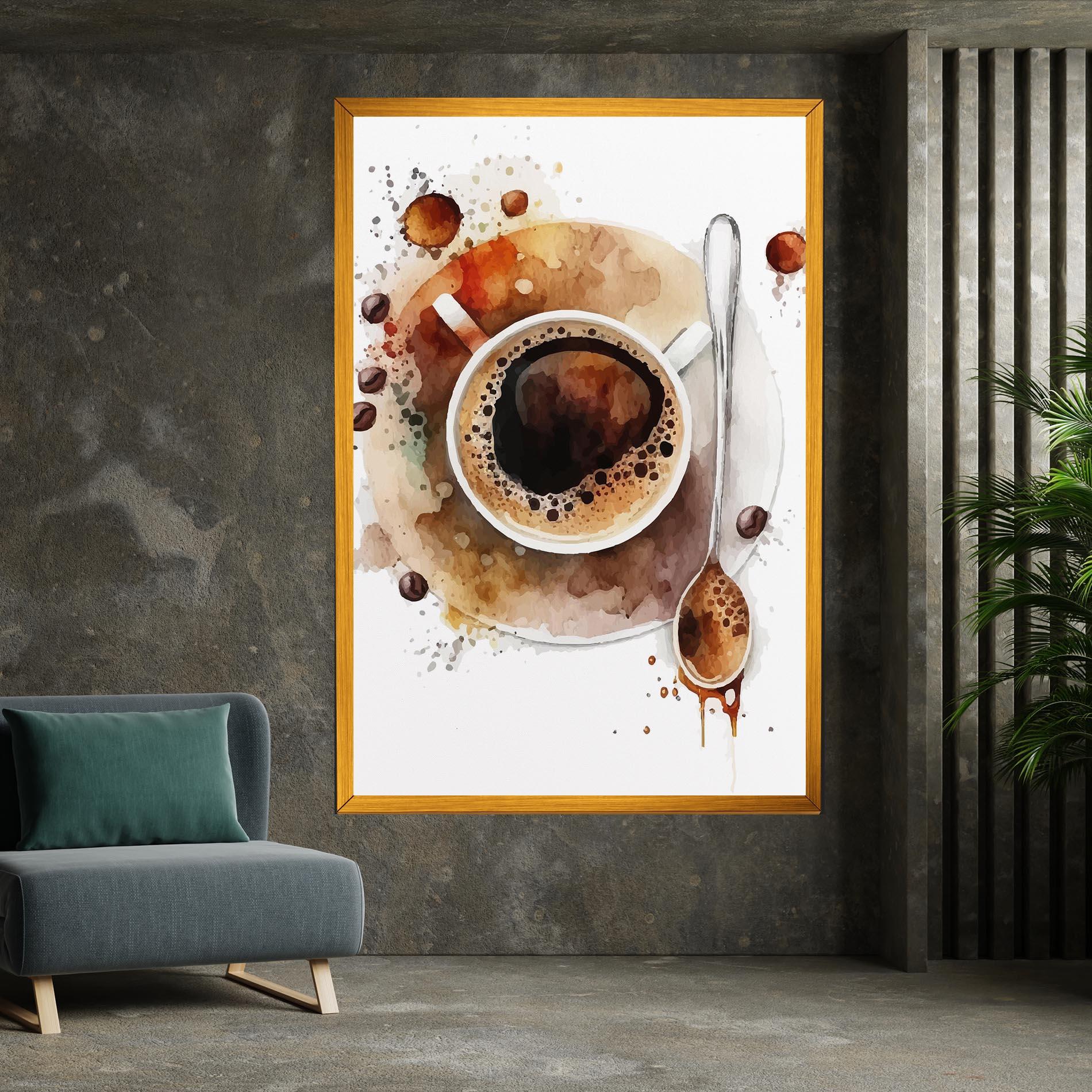 Leinwandbild Coffee Liquid mockup 7
