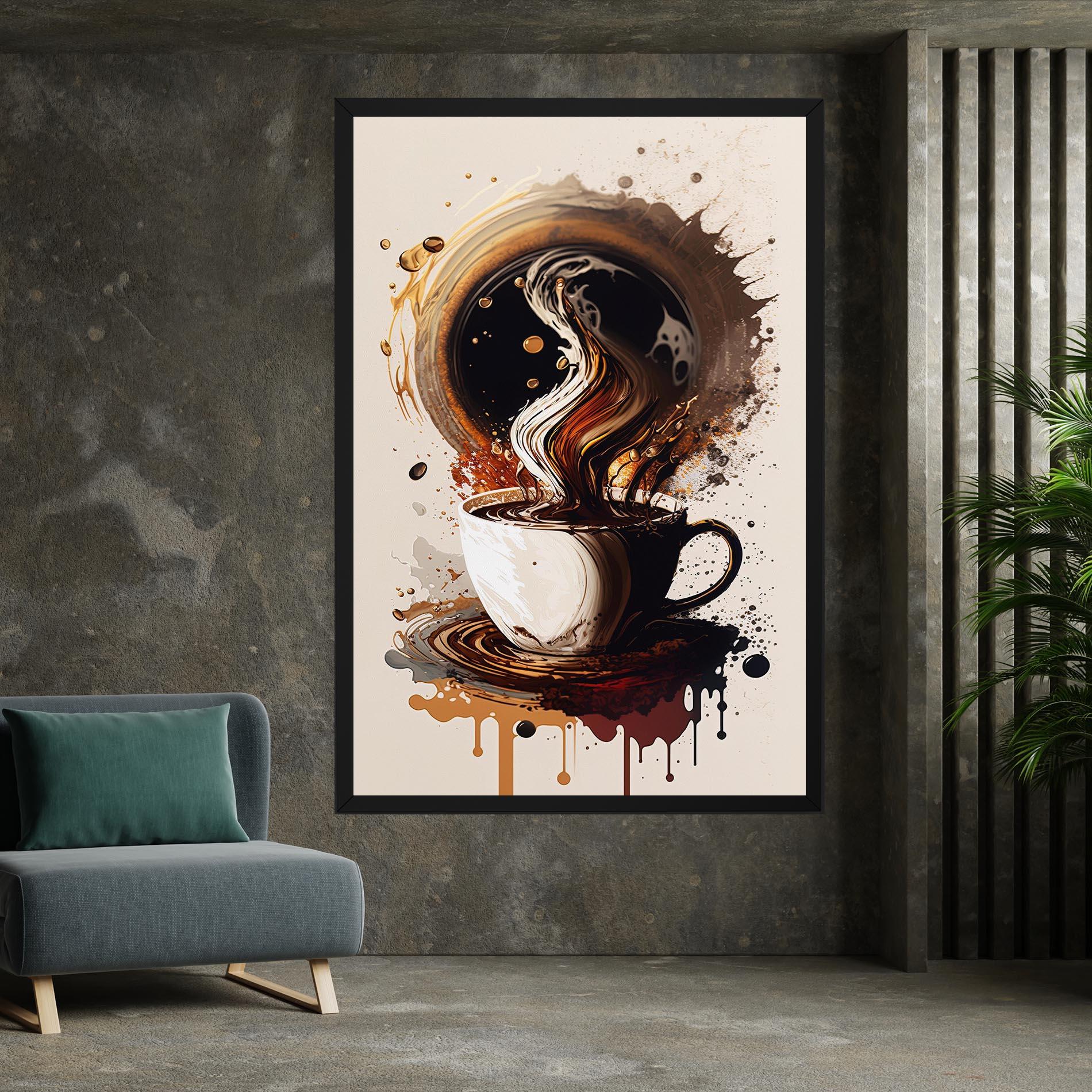 Leinwandbild Coffee Art mockup 7