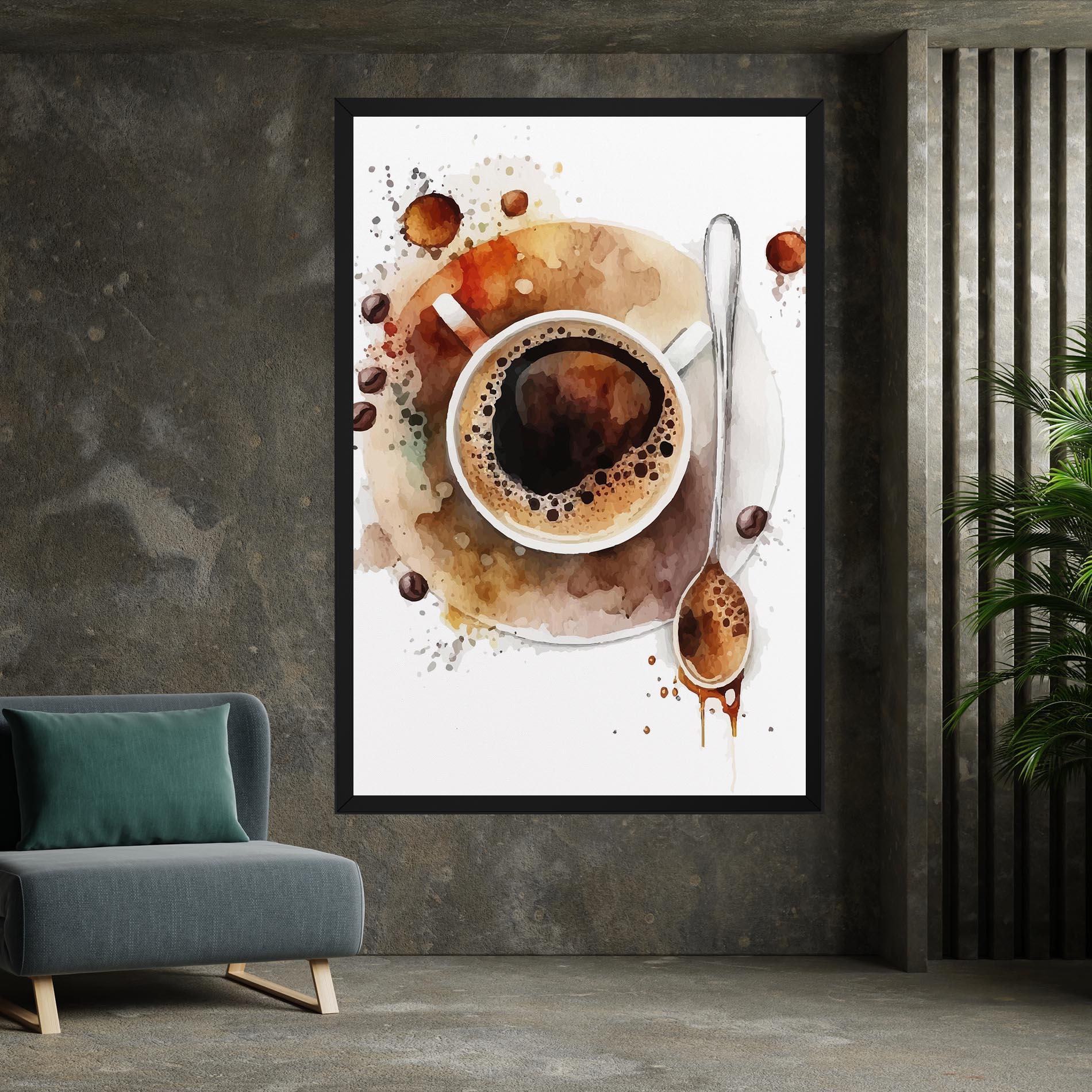 Leinwandbild Coffee Liquid mockup 7