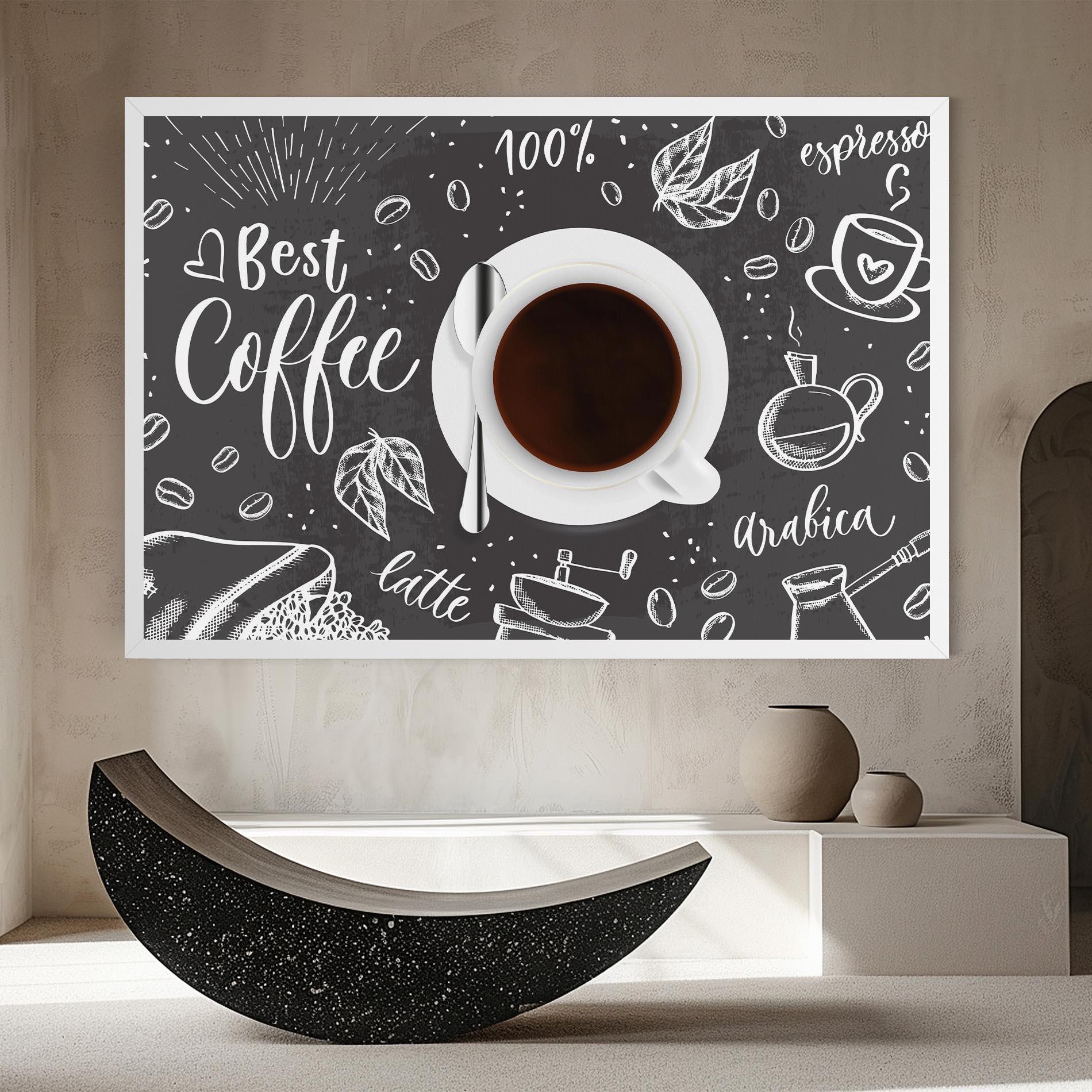 Leinwandbild Best Coffee mockup 8