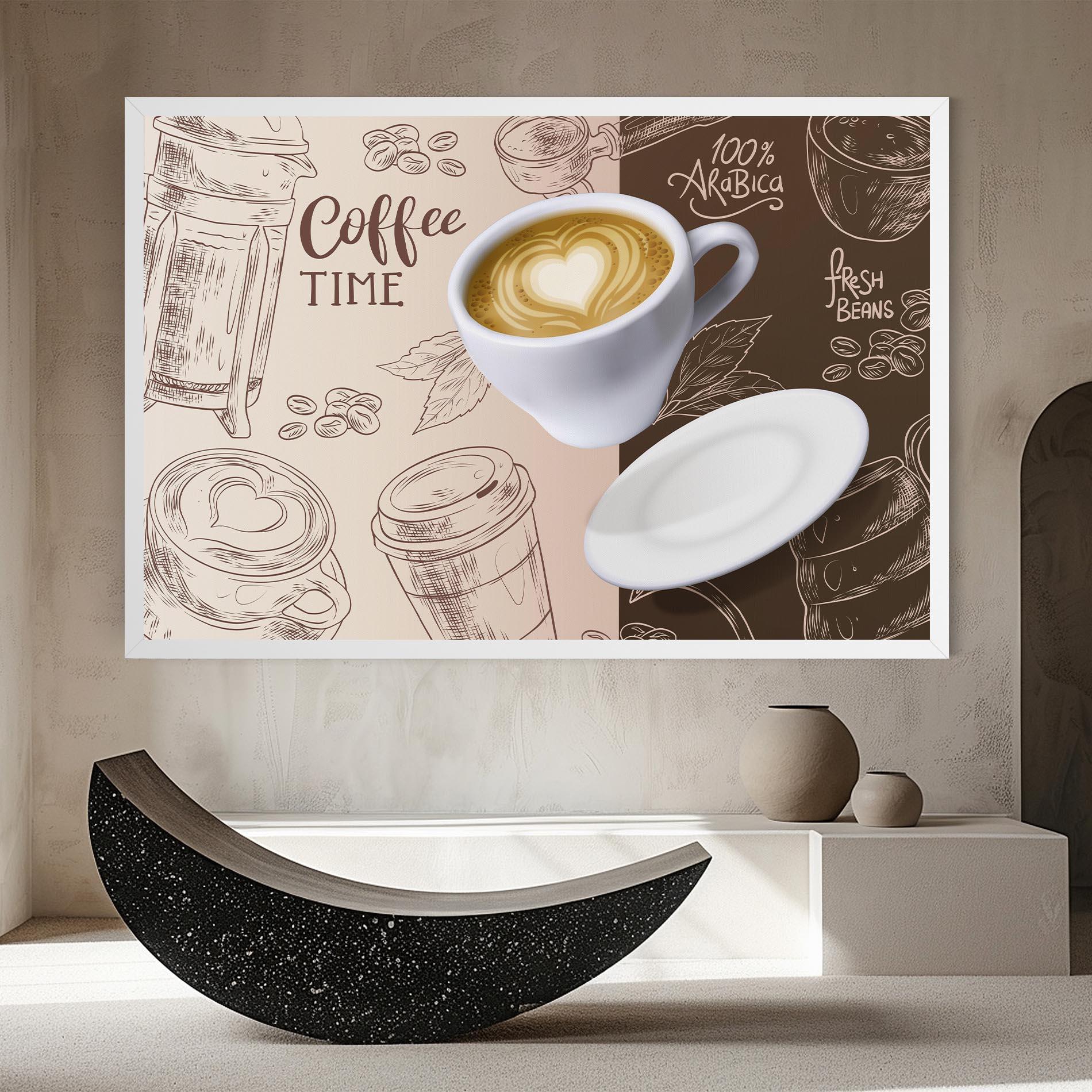 Leinwandbild Coffee Time mockup 8